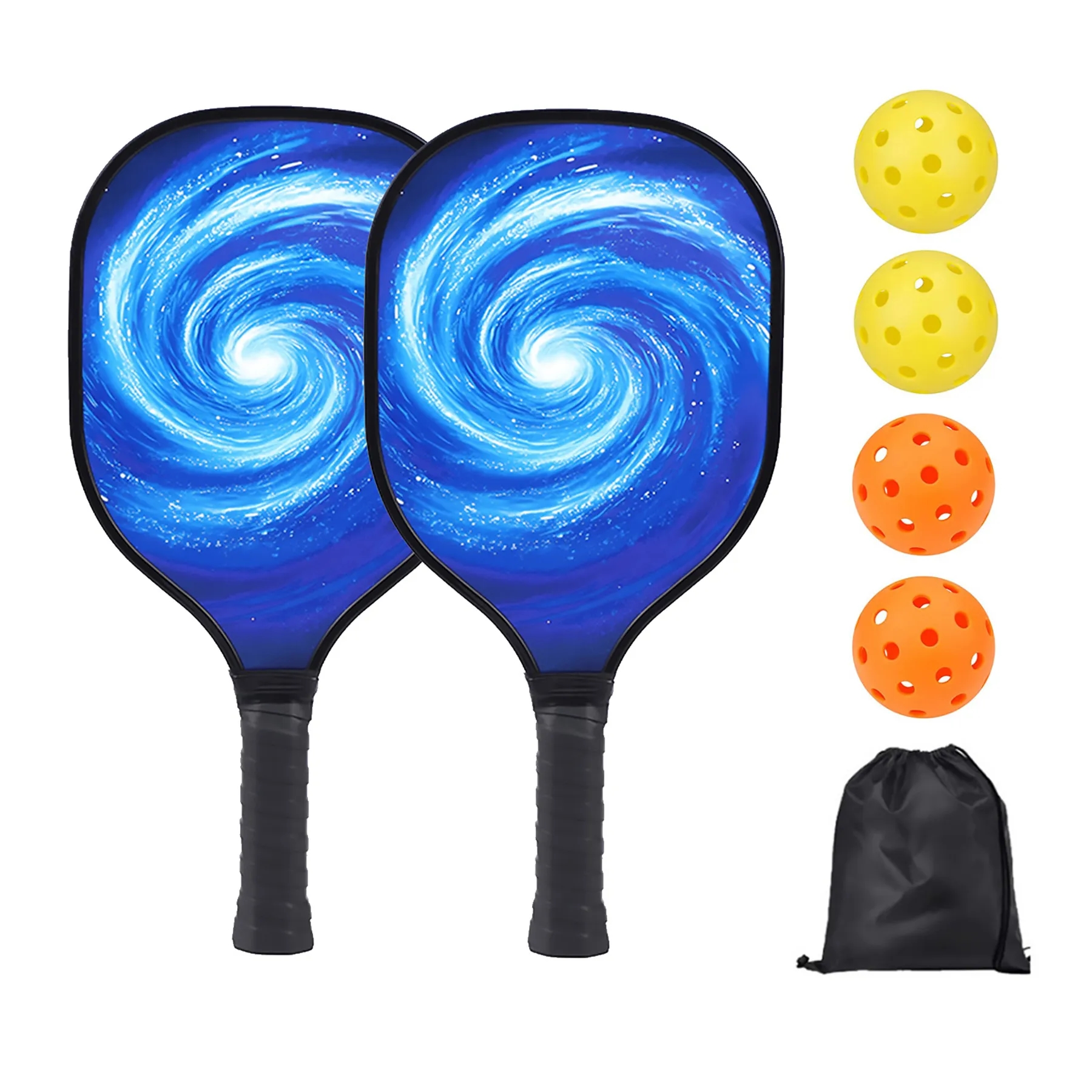 Wooden Pik Racquet (2 rackets+4 balls+1 bundle of pockets) 5