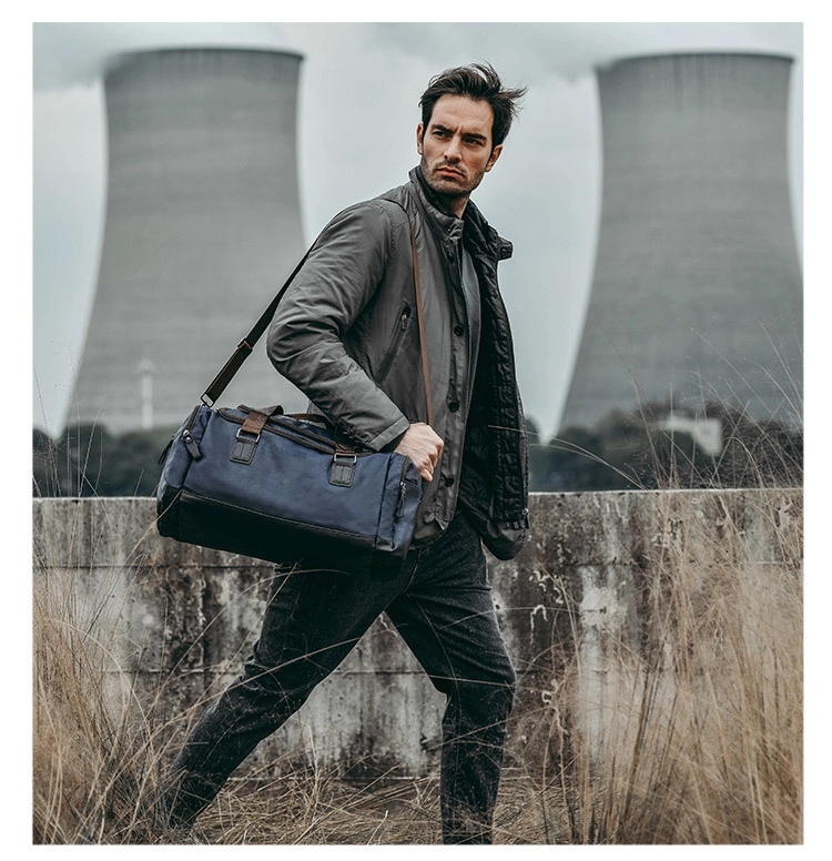 Pu Leather Waterproof Sport Gym Duffle Travel Bag 4