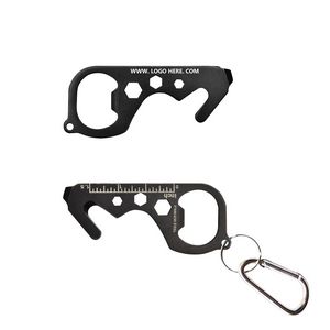 Key Shaped Versatile Tool Card With Carabiner 4