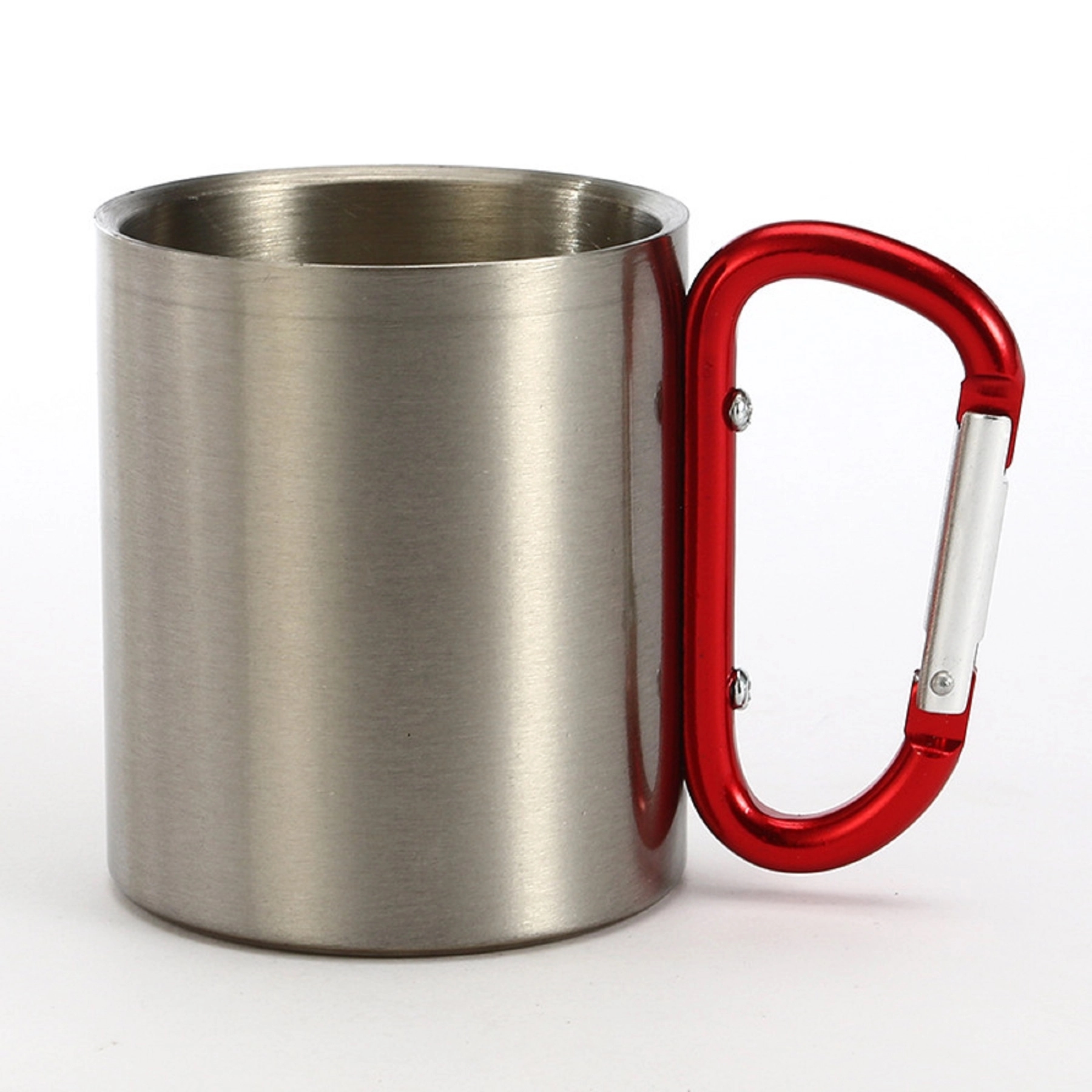 10 OZ Stainless Steel Travel Mug with Carabiner Handle 2