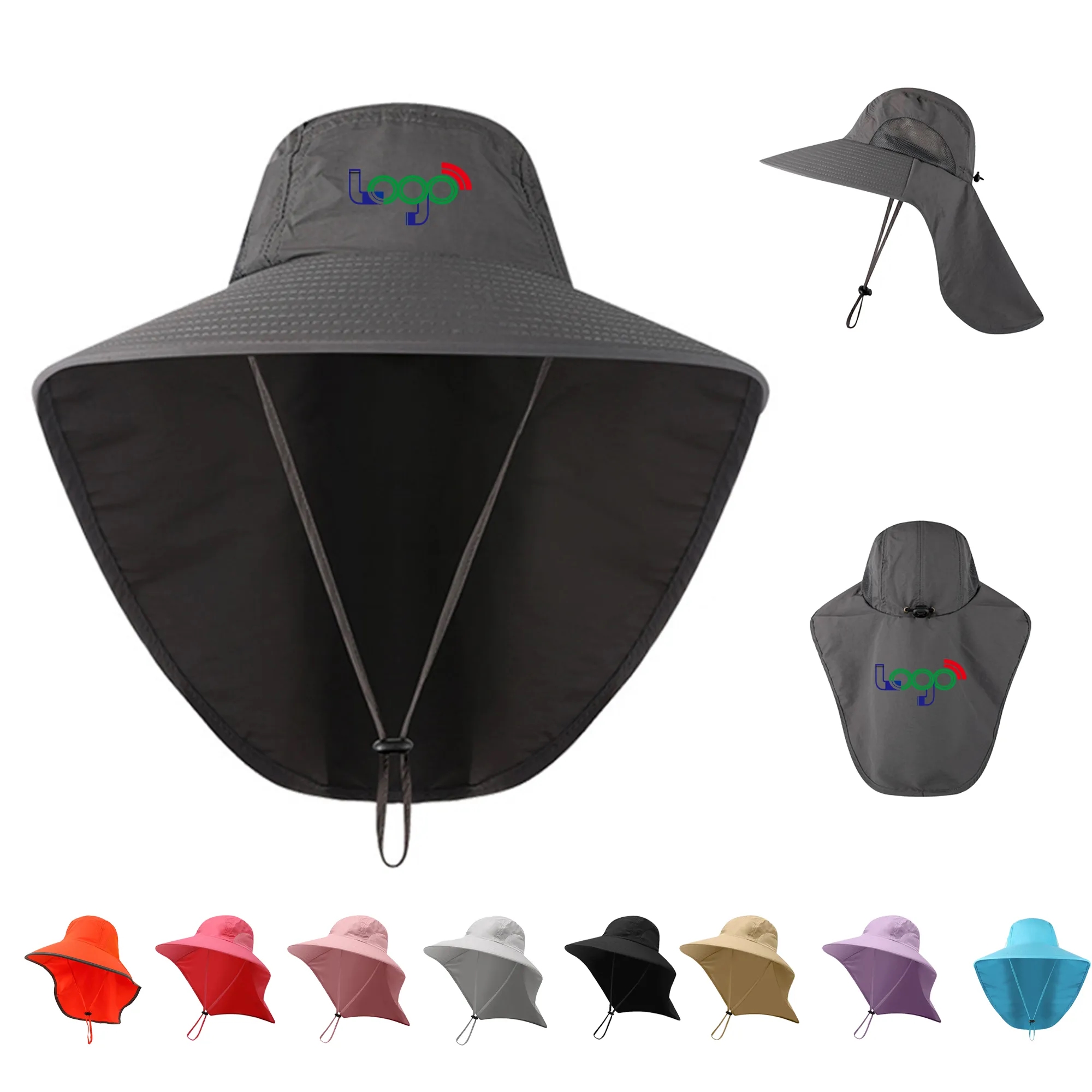 Outdoor Hat with Neck Flap