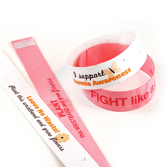Double Sided Seed Paper Wristbands Slim 2