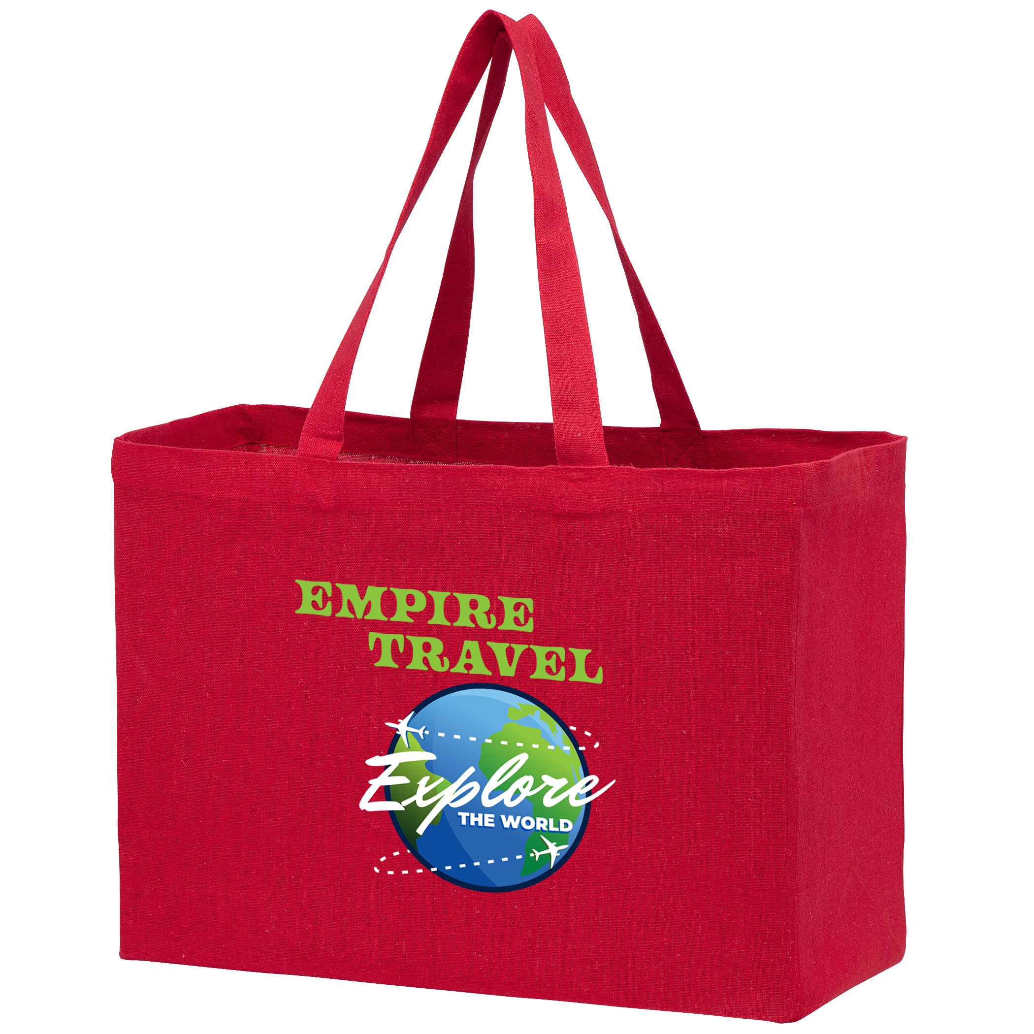 Recycled Cotton Canvas Tote Bag, custom tote bag with logo imprint 1