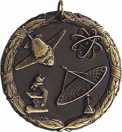 Science XR200 Series Medal, 2" 2