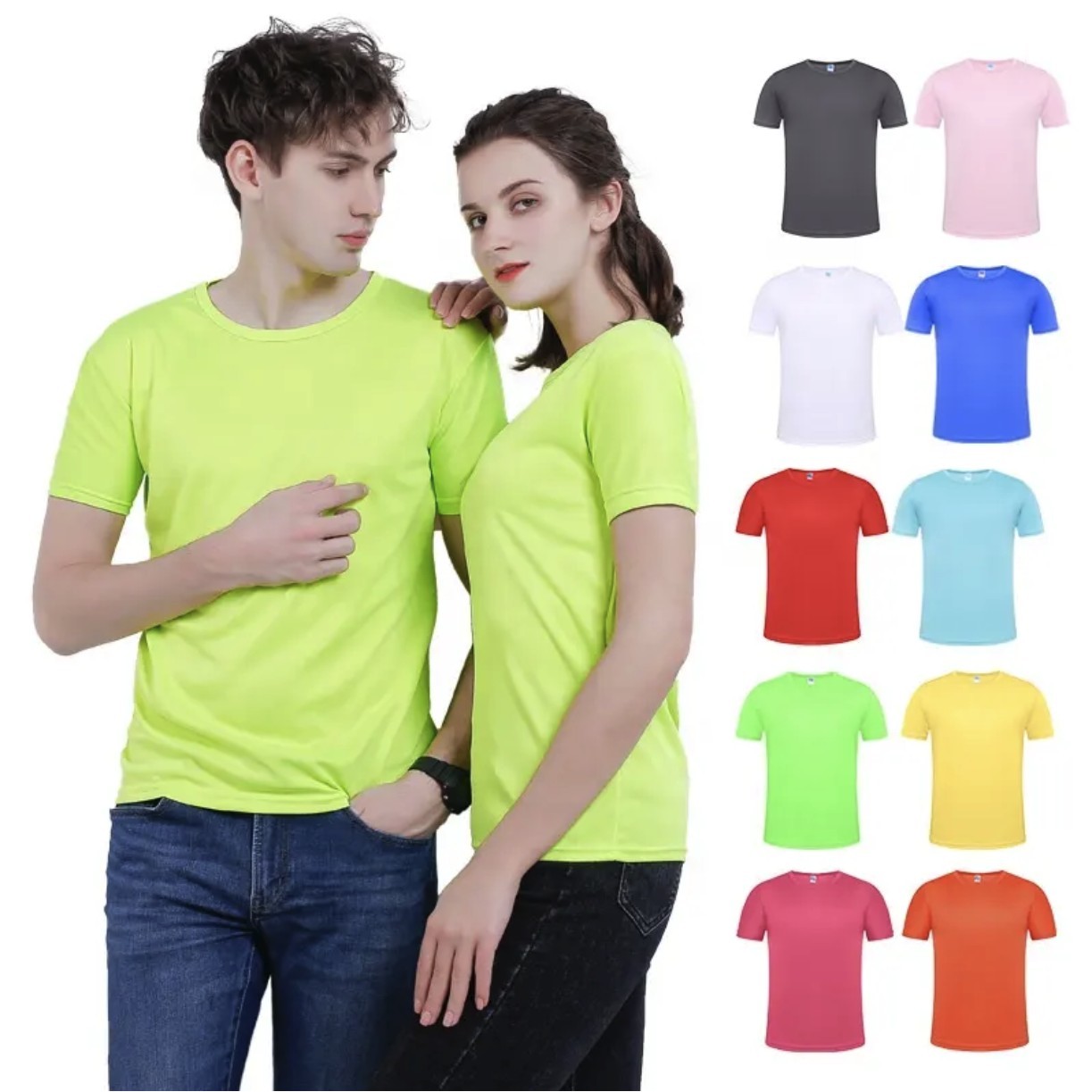 Men's Crewneck T-shirt Stock 2