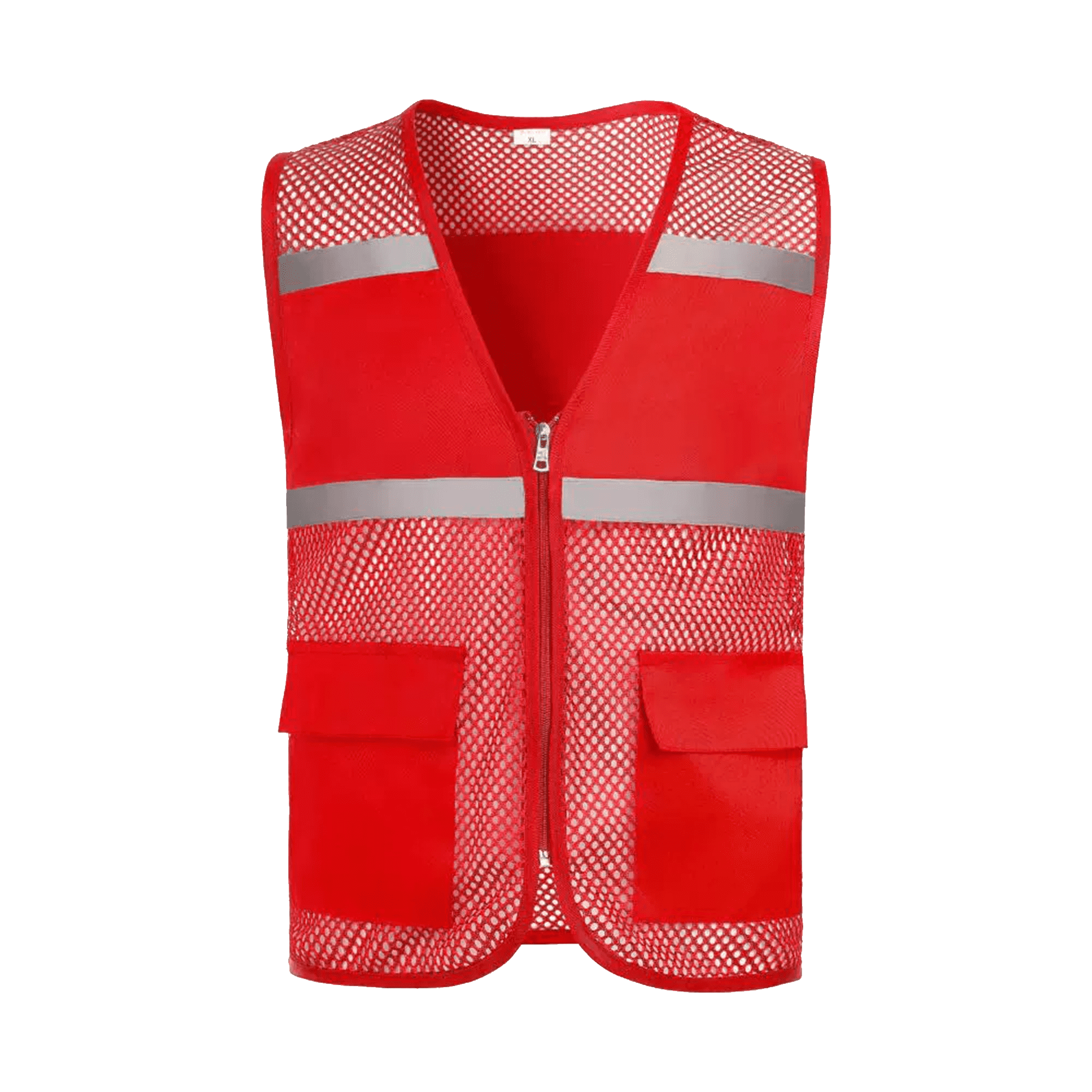 Pockets and Zipper Reflective Safety Vest 11