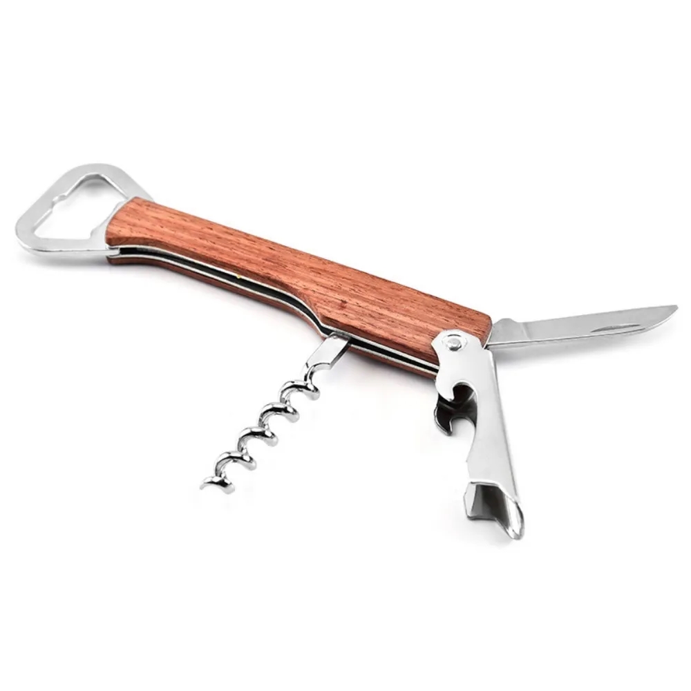 Wooden Handle Corkscrew Bottle Opener 9