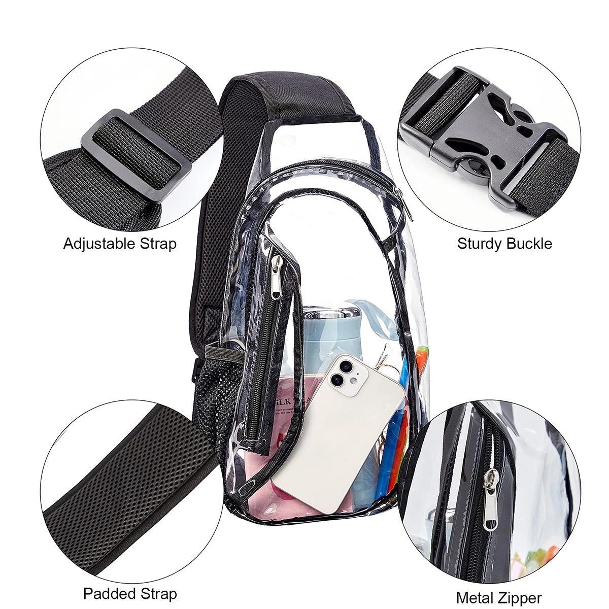 Clear Sling Crossbody Bag 6