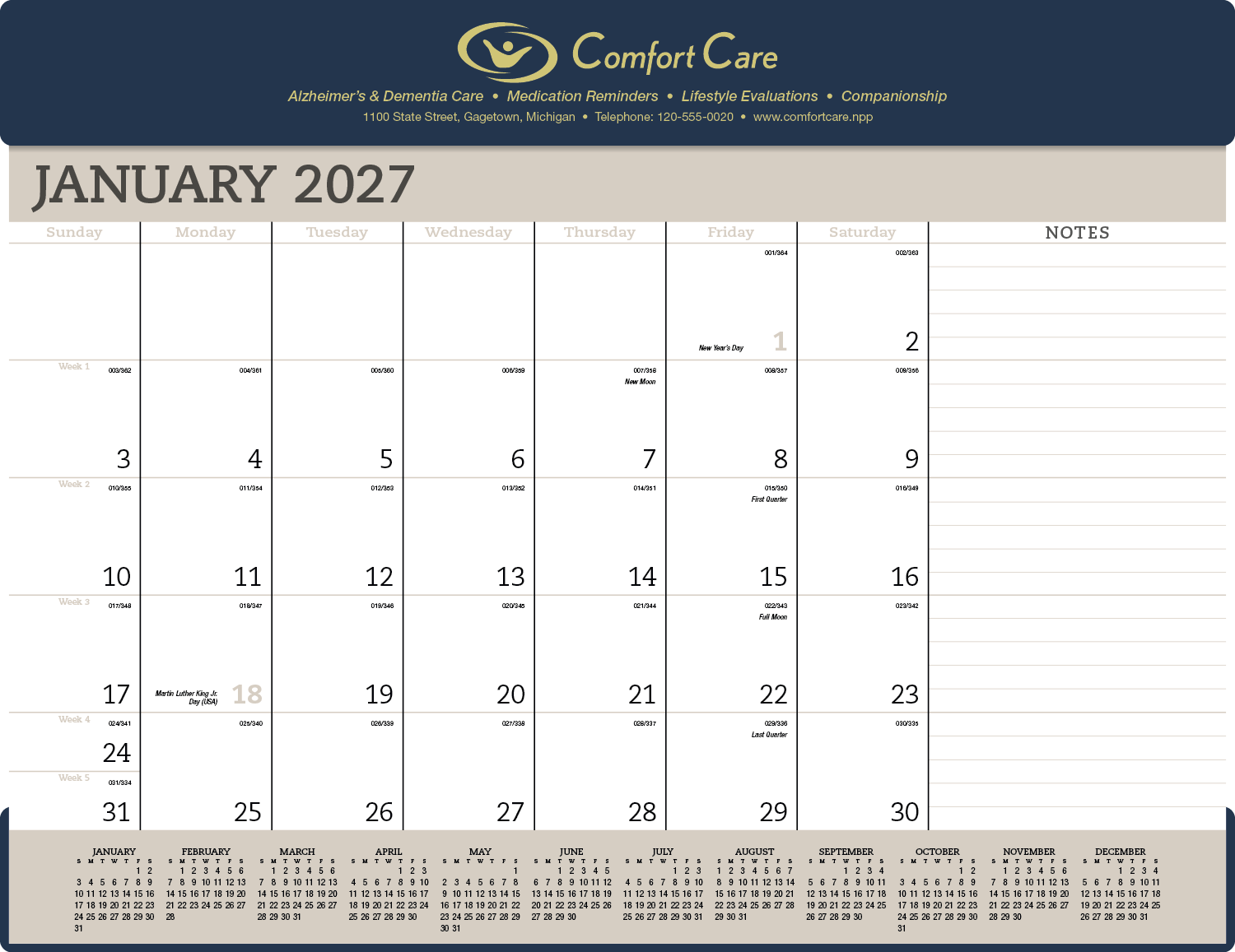Triumph® Calendars Vinyl Desk Pad 35