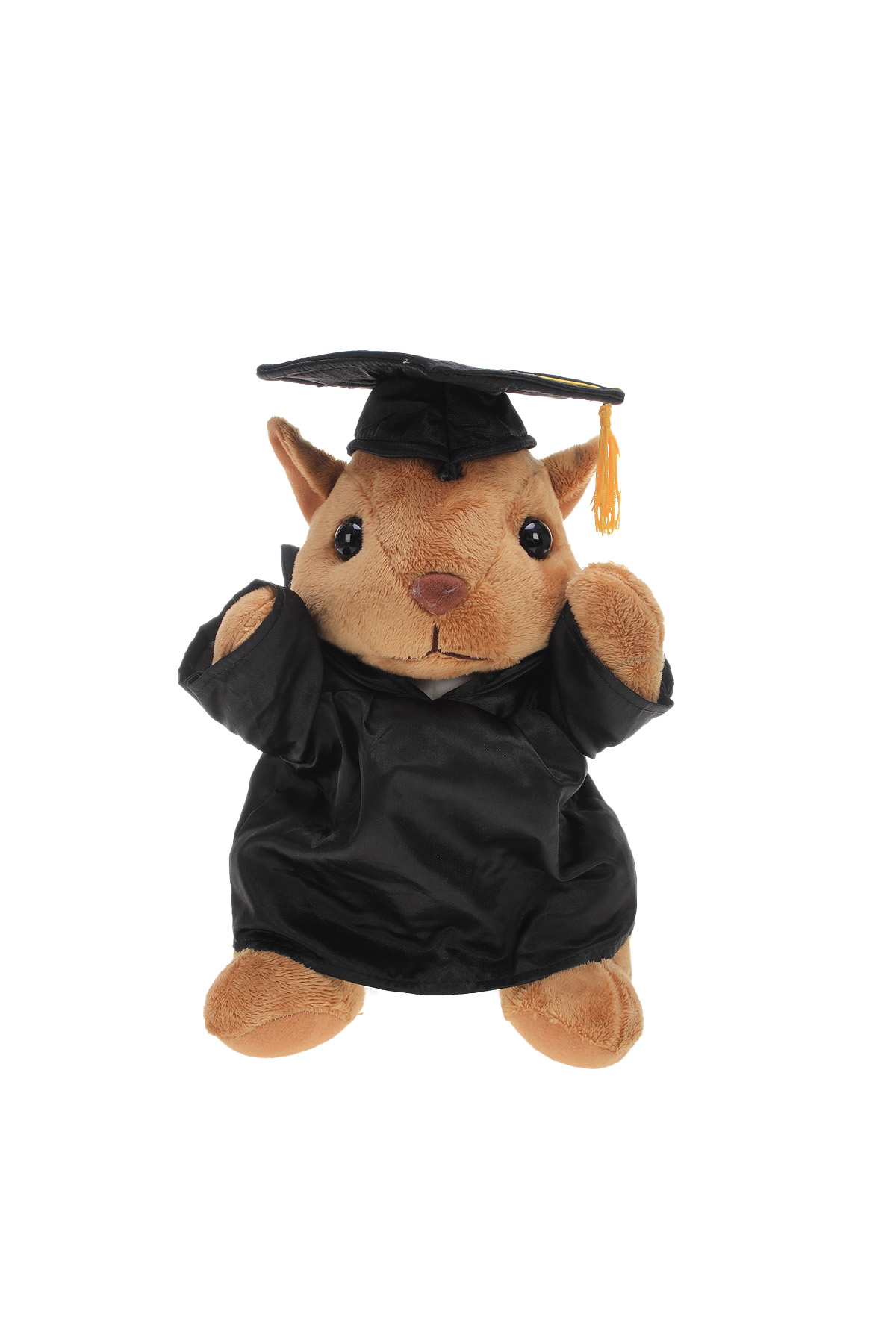 soft plush Squirrel with graduation cap &gown