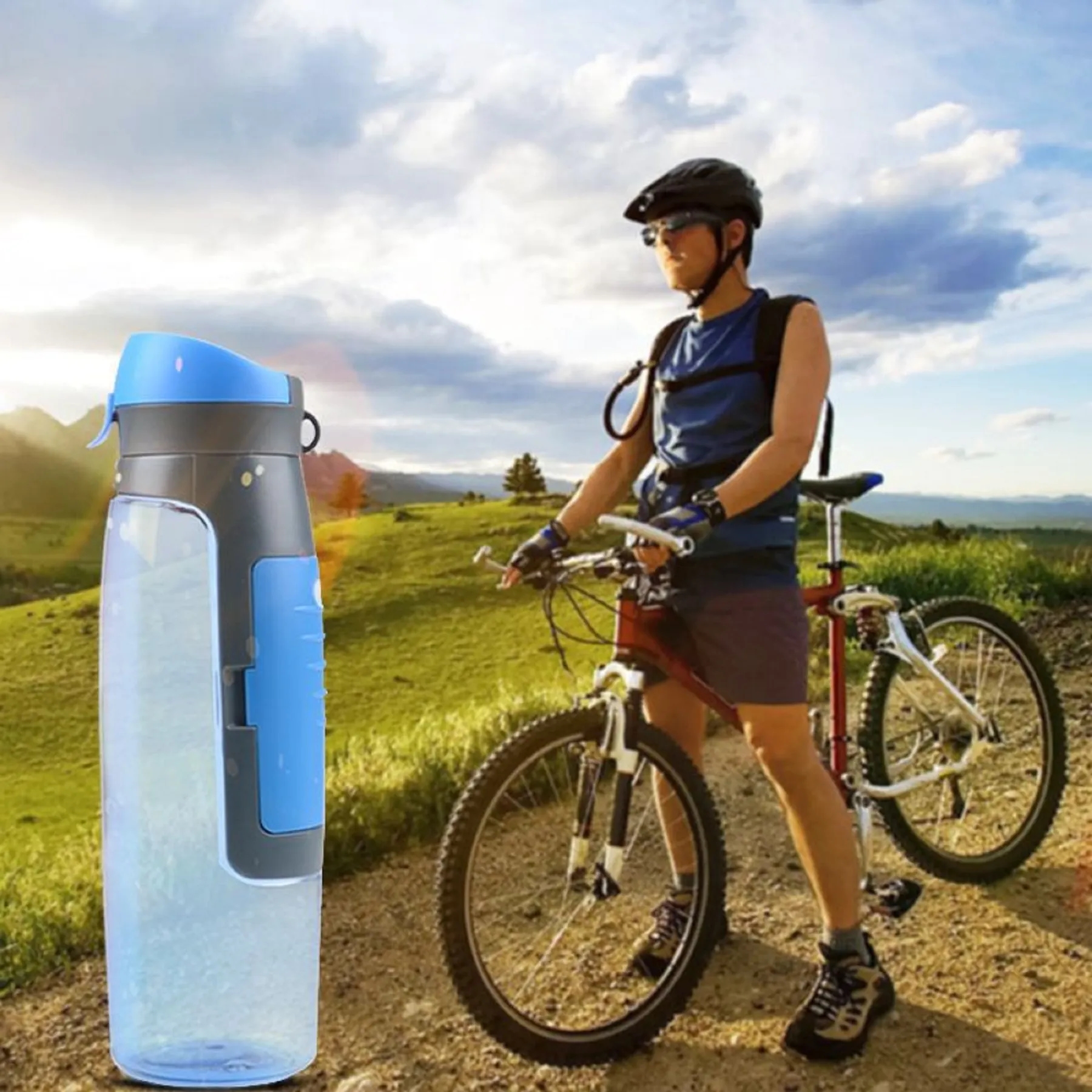 25 OZ Wallet Water Bottle with Strap 2