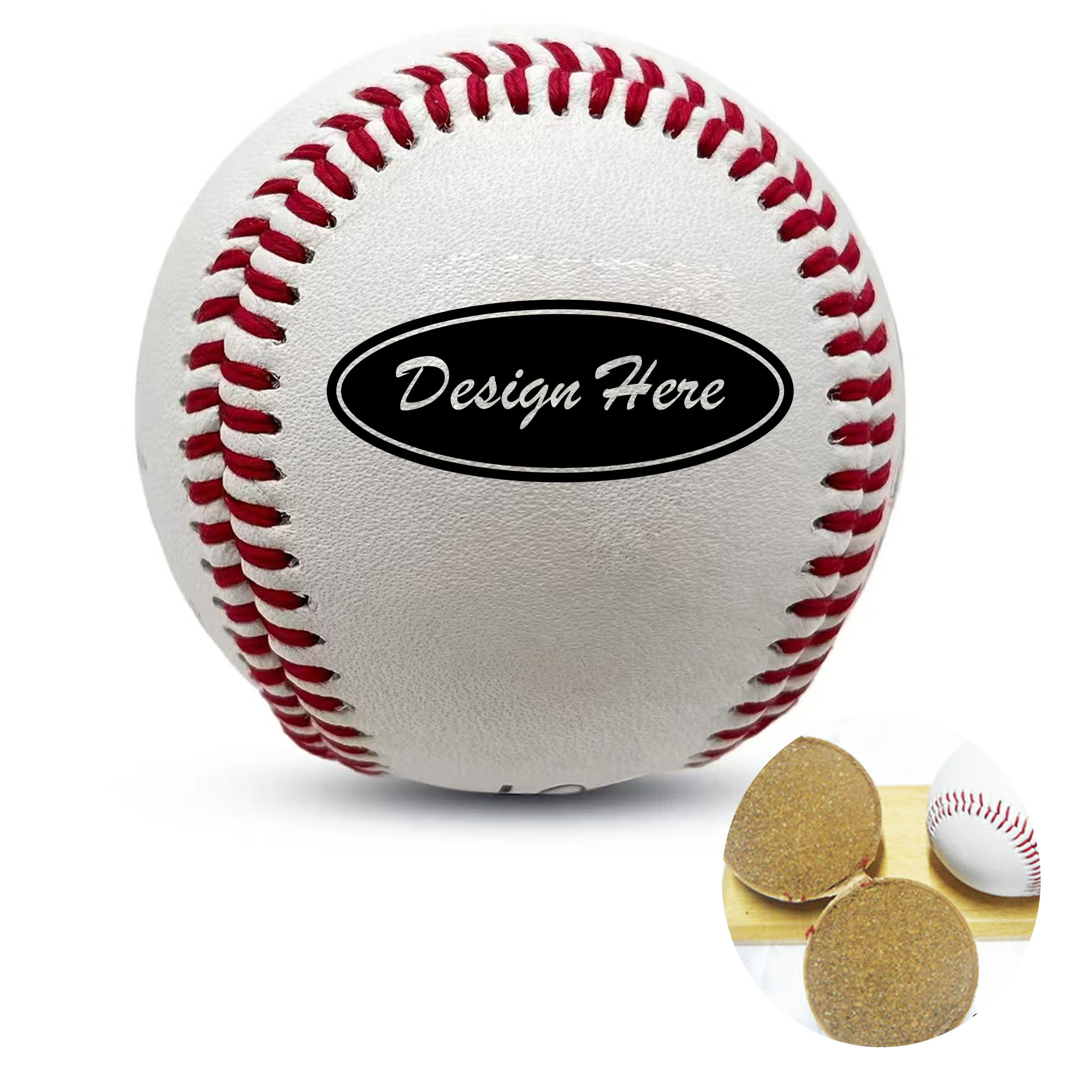 Custom Official Size 9 inch Hard Baseball 4