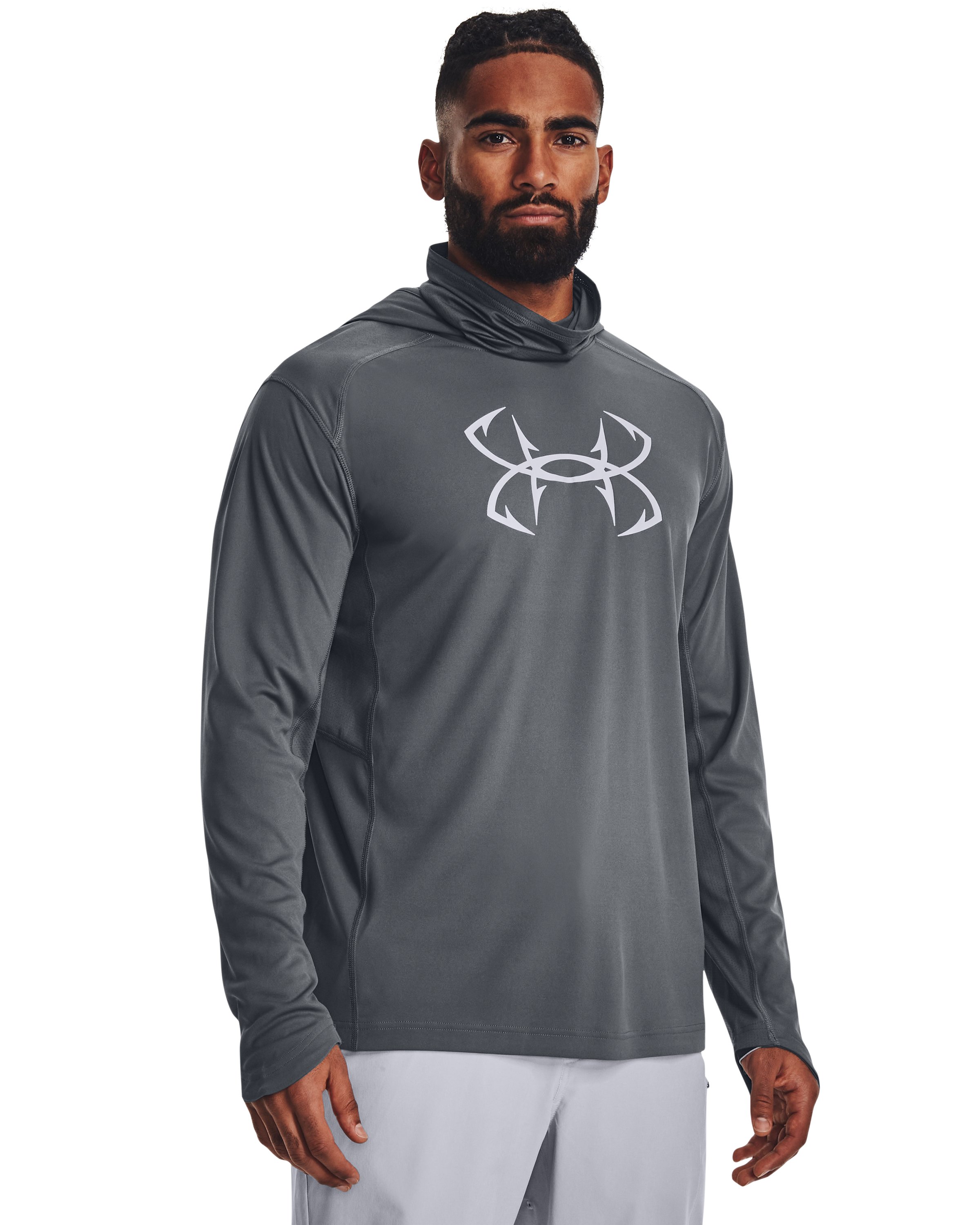 Men's UA Iso-Chill Hook Gaiter Hoodie, custom hoodie or sweatshirt with logo imprint 4