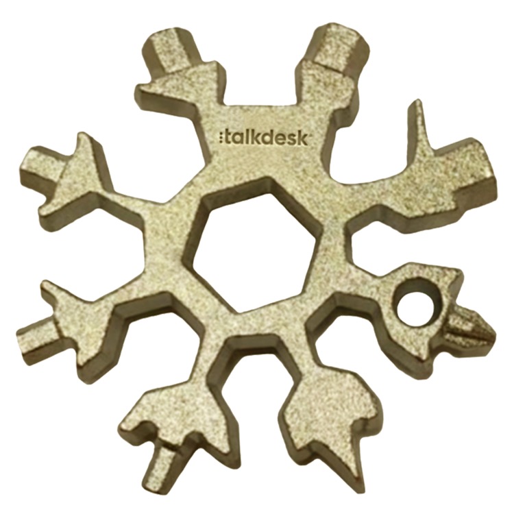 18-in-1 Multi-Tool Snowflake with Keychain 2