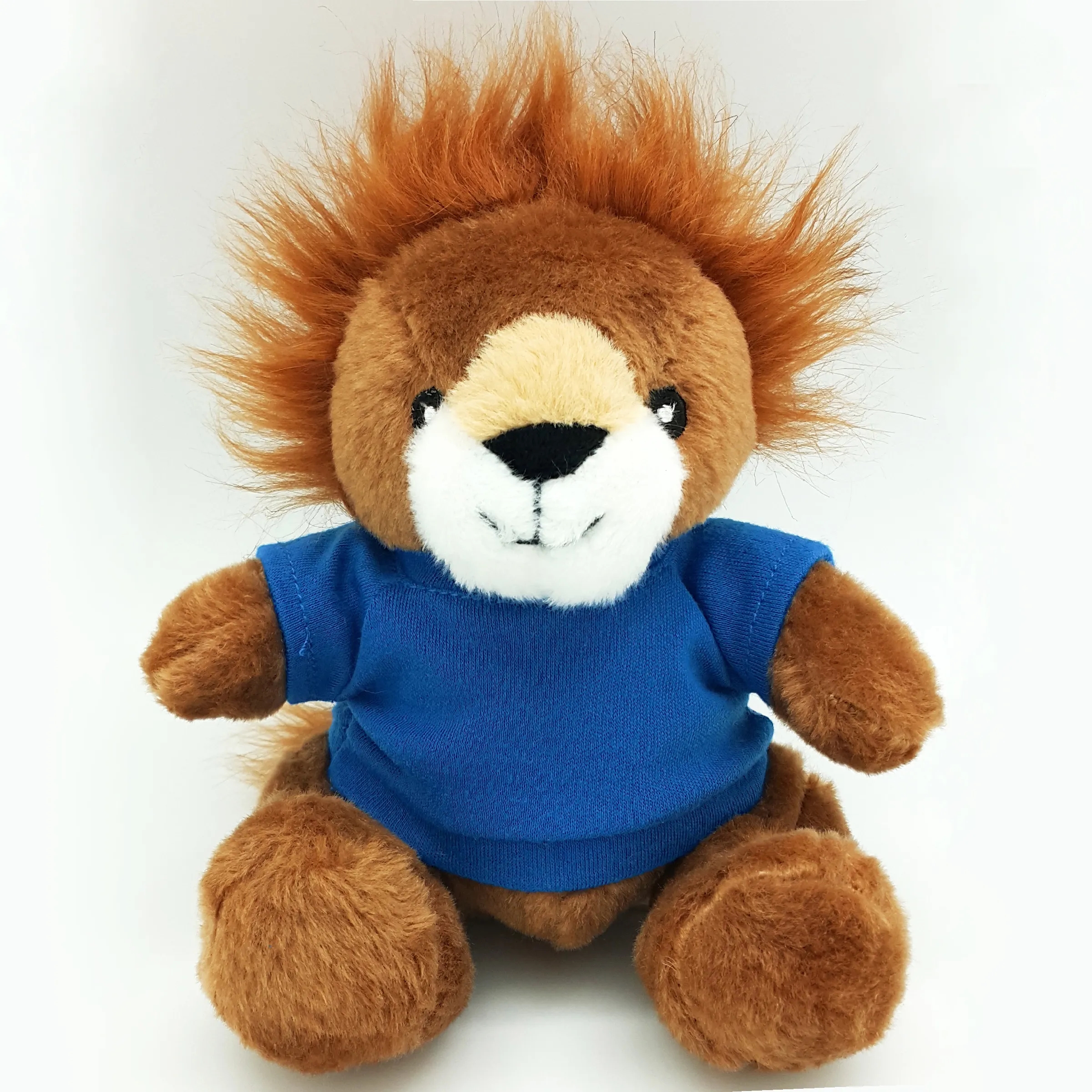 6" Beanie Lion with Embroidered Eyes 17