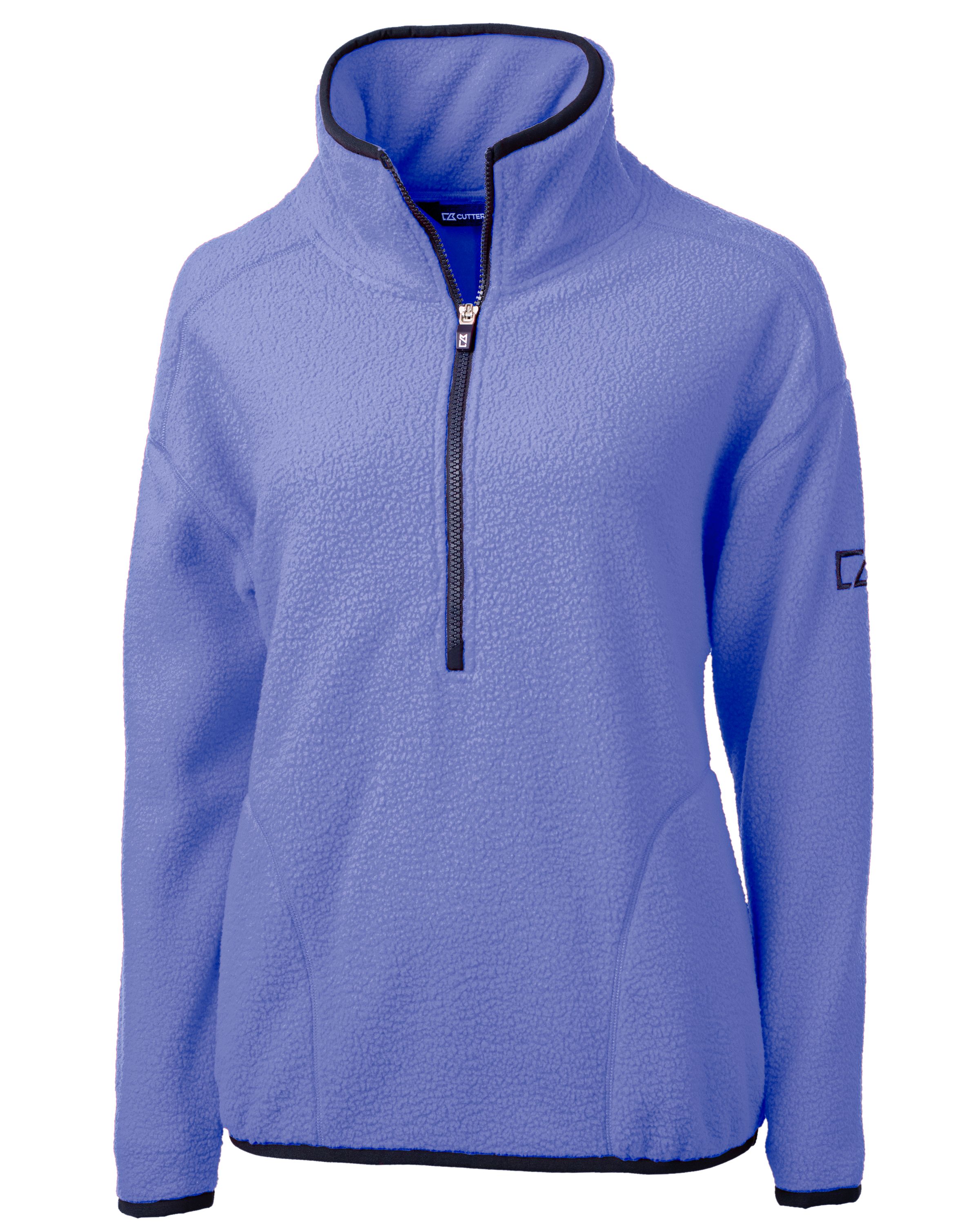 Cutter & Buck Cascade Epic Comfort Recycled Sherpa Fleece Womens Pullover Jacket 55