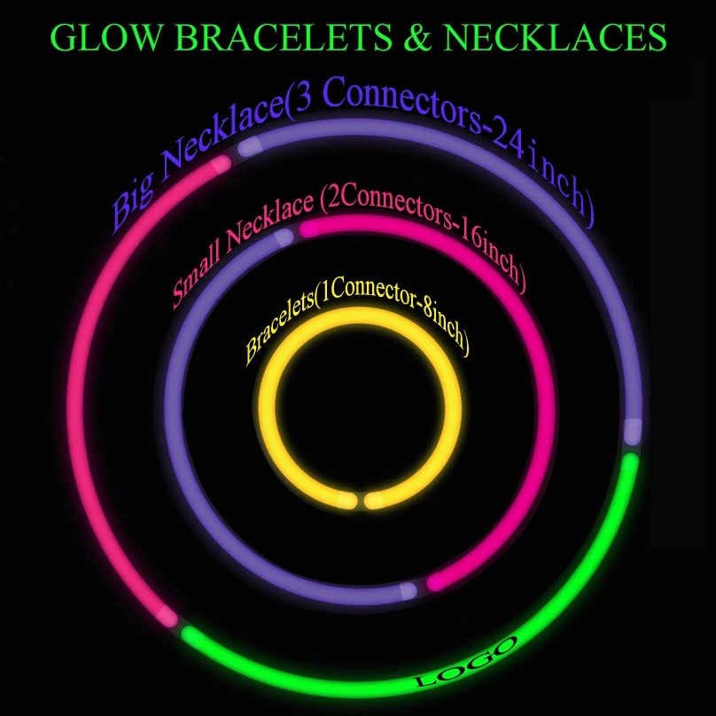 8 Inch Light Glow Stick For Concert Party Decorations 5