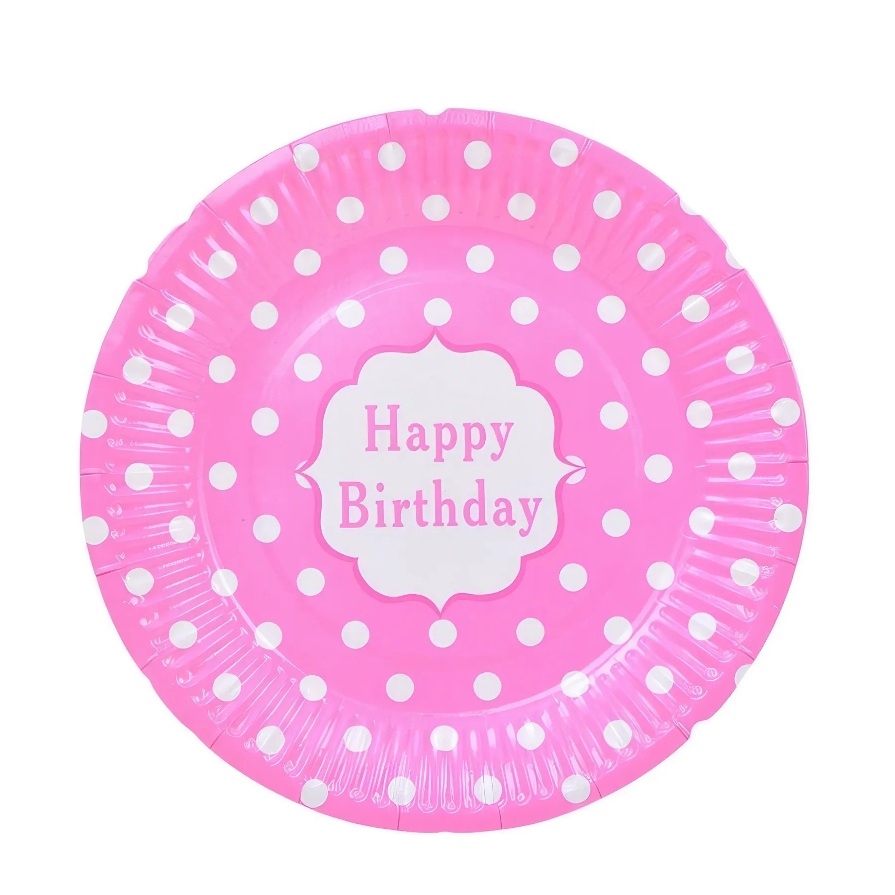 7" Disposable Party Picnic Salad Dessert Paper Plate 3