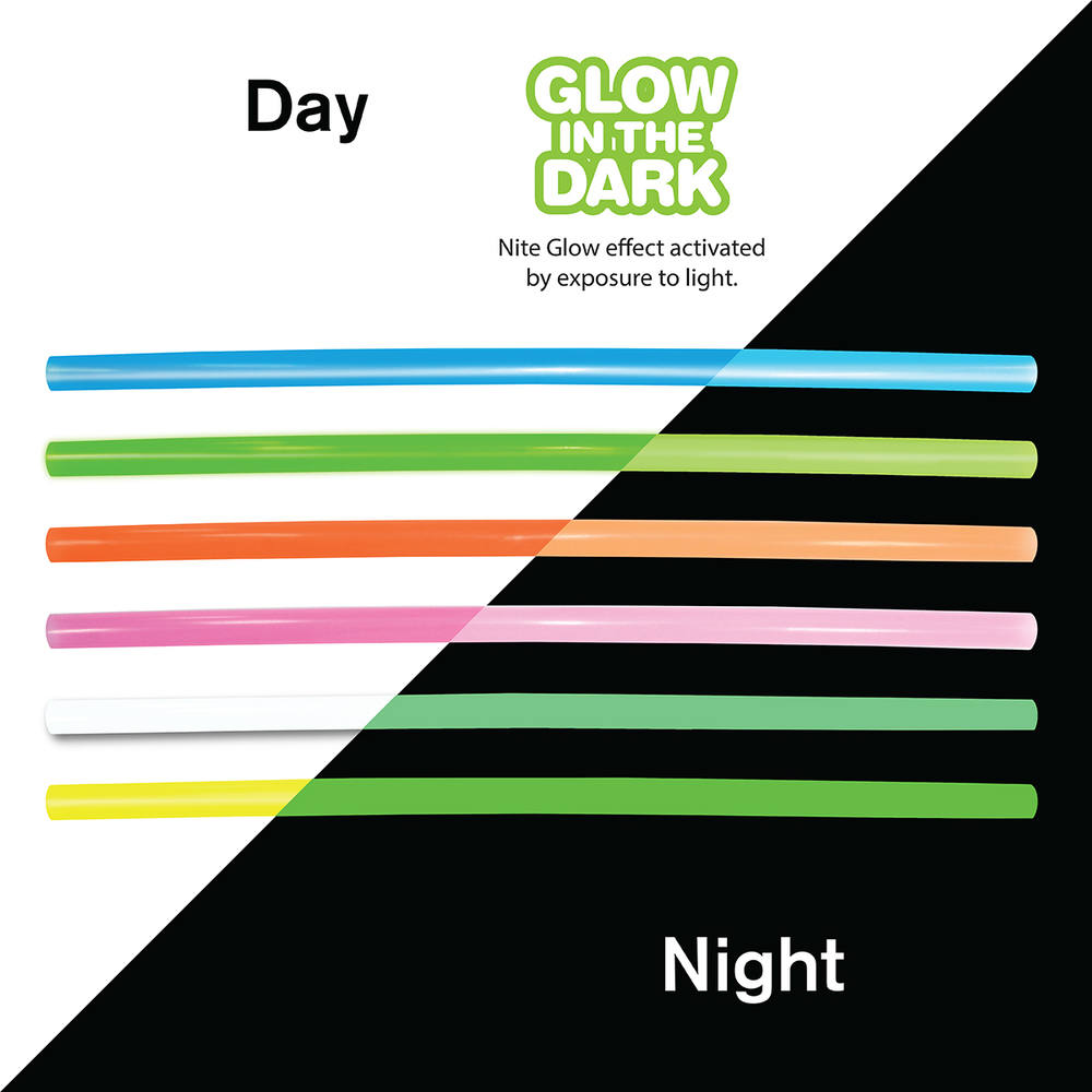 Nite Glow Reusable Straw, Blank 6