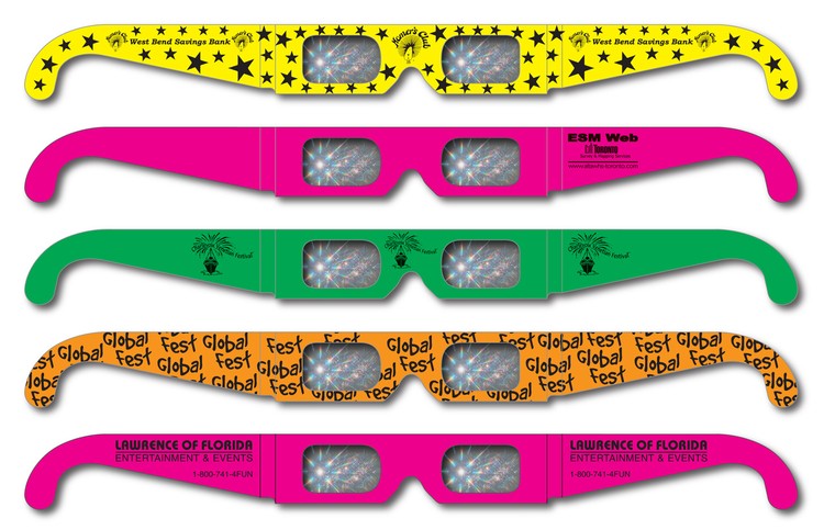 Fireworks Glasses - Neon Frames - Custom Imprint 5