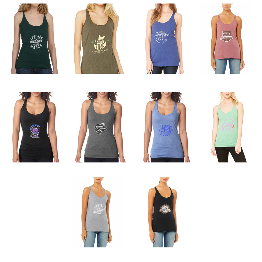 Bella Canvas Ladies' Racerback Sport Tank 3.4 oz 3