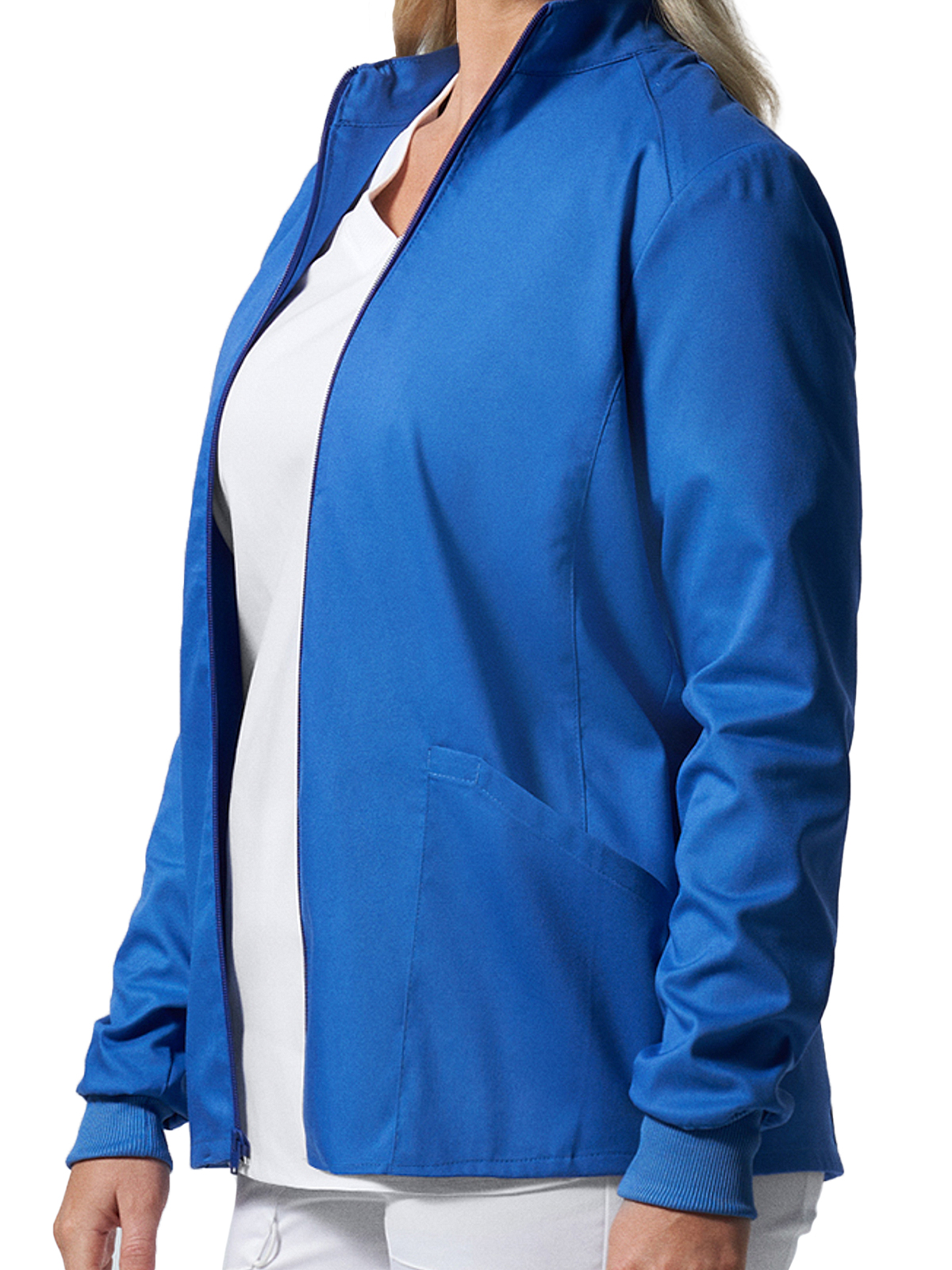 Landau - ProFlex - Women's Three-Pocket Mock Neck Zip-Front Jacket 2