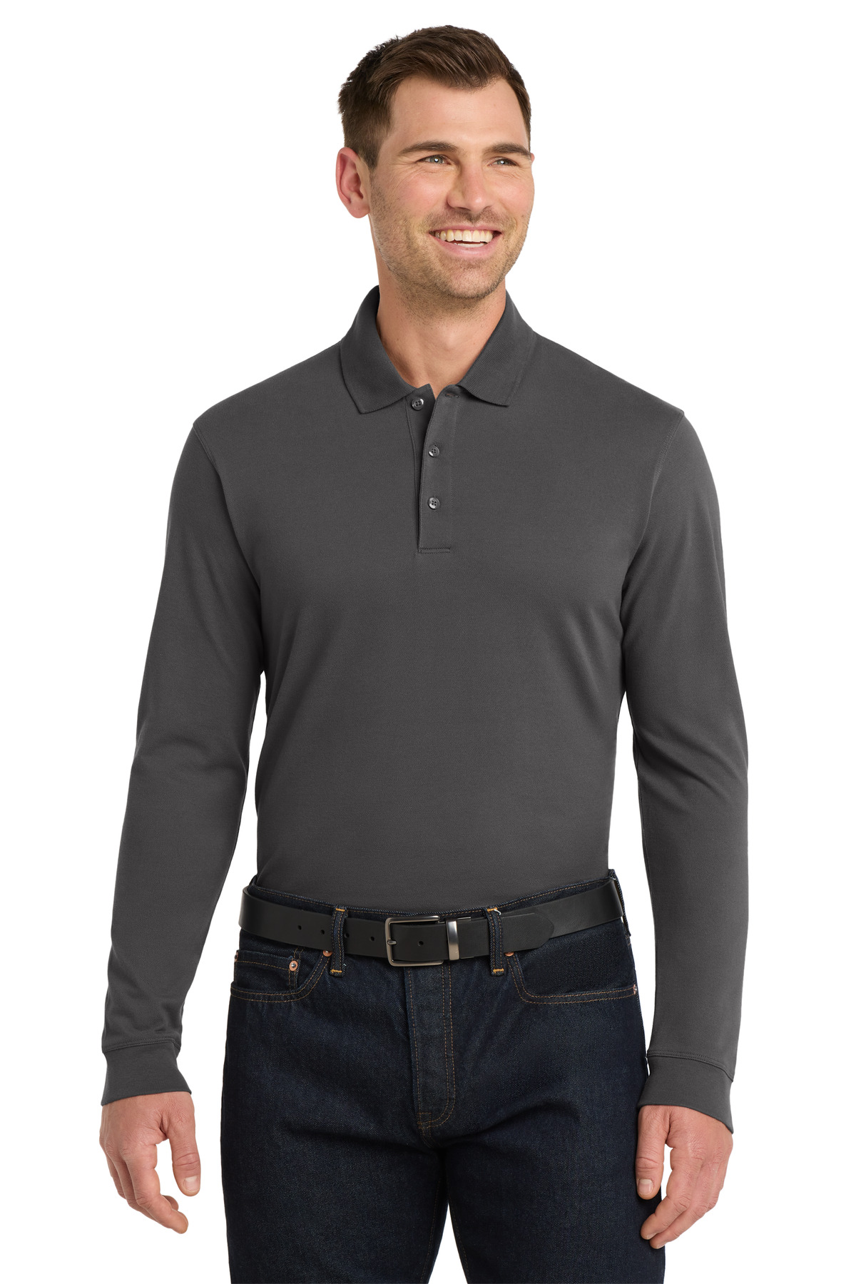 Port Authority EZCotton Long Sleeve Polo. K8000LS 5
