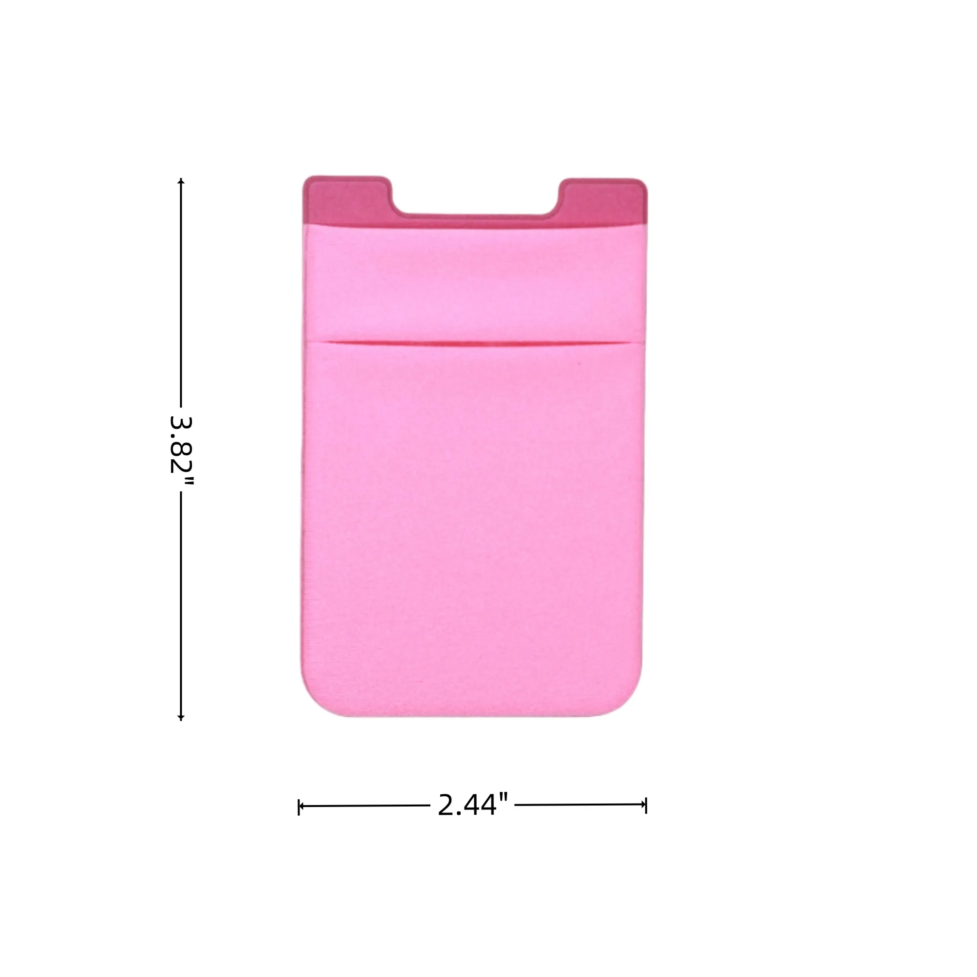 Strech Phone Wallet Card Holder Pouch With Soft Adhesive 3