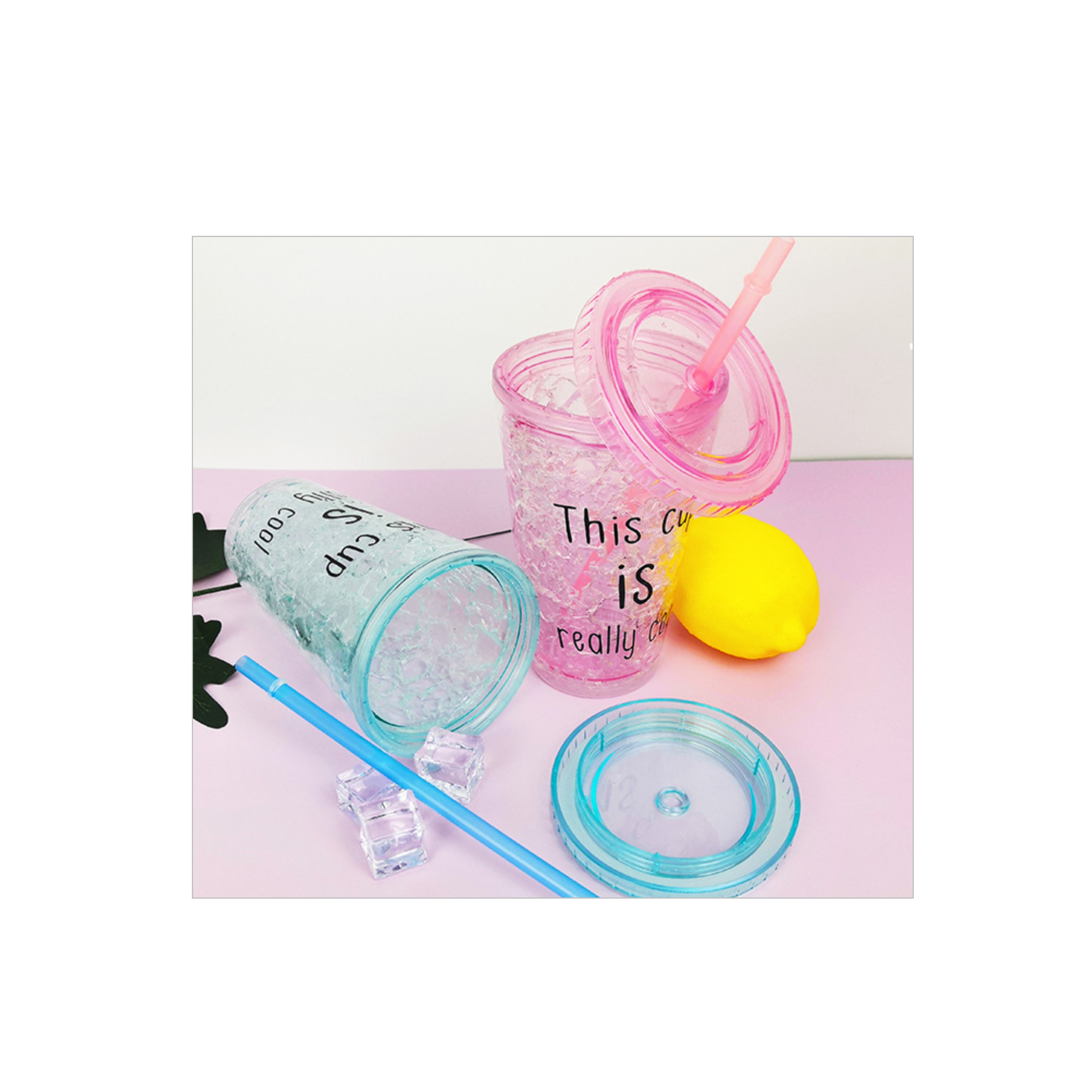 15.2oz Double Wall Tumbler with Straw and Lid (direct import) 2