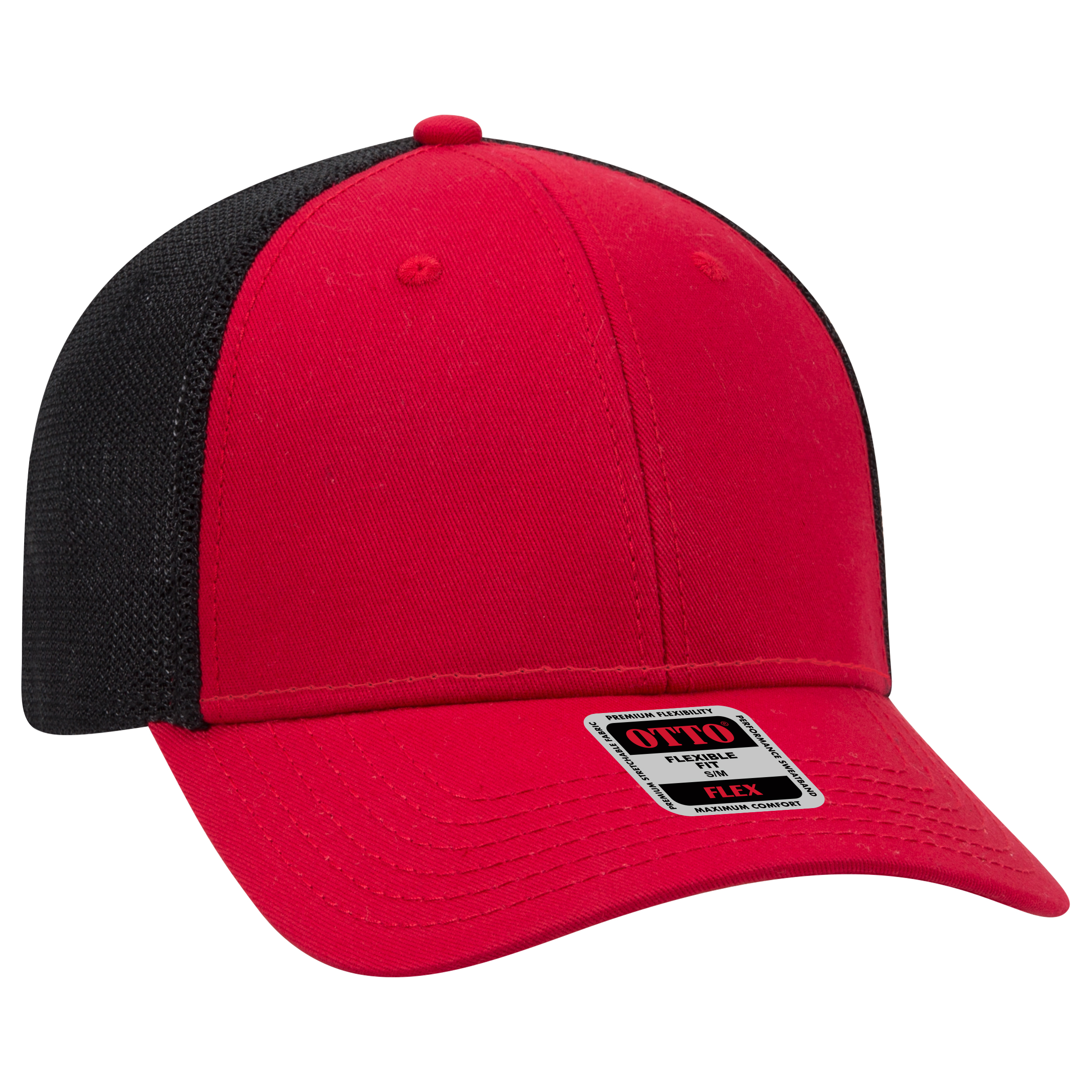 OTTO CAP® OTTO FLEX® Fitted 6 Panel Low Profile Mesh Back Trucker Hat 10