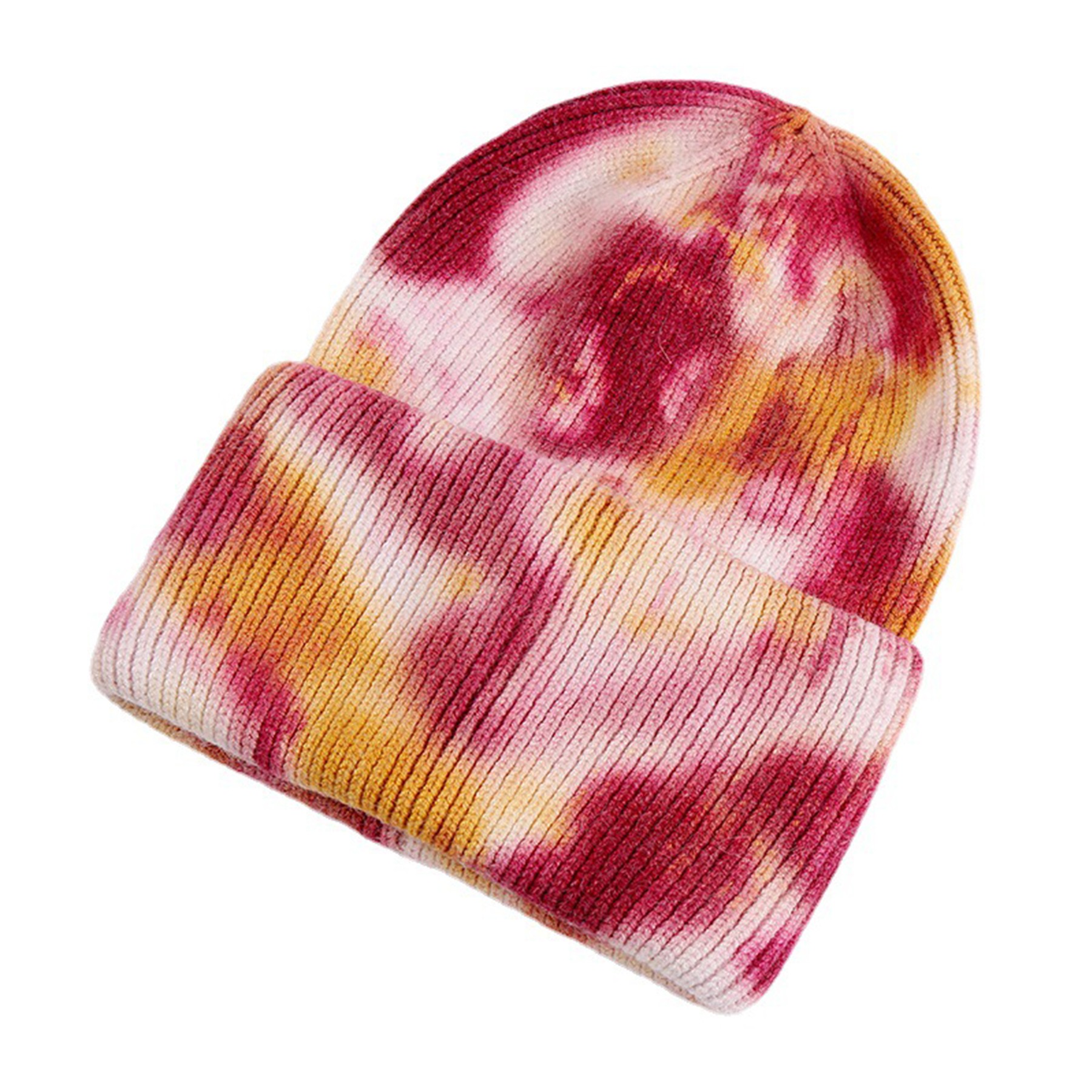 Tie-dye Printed Knitted Beanie Hat 5