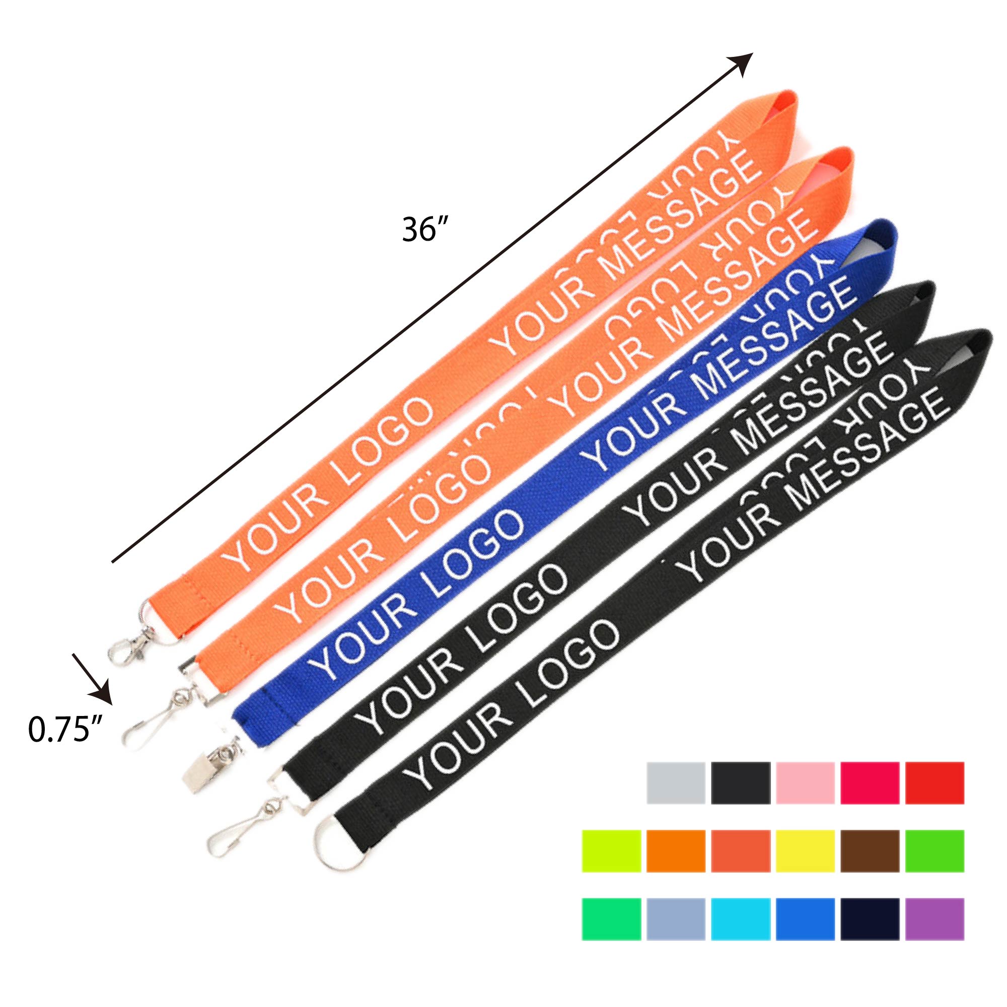3/4" Polyester Full Color Sublimated Lanyard 2