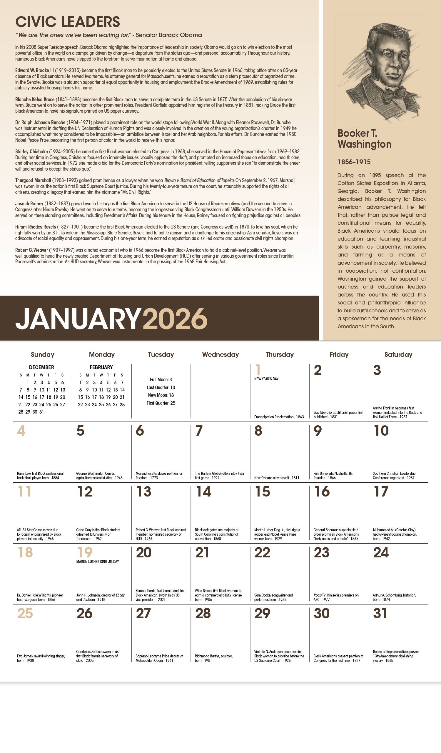 Triumph® Calendars African-American Heritage Barack Obama Calendar 28