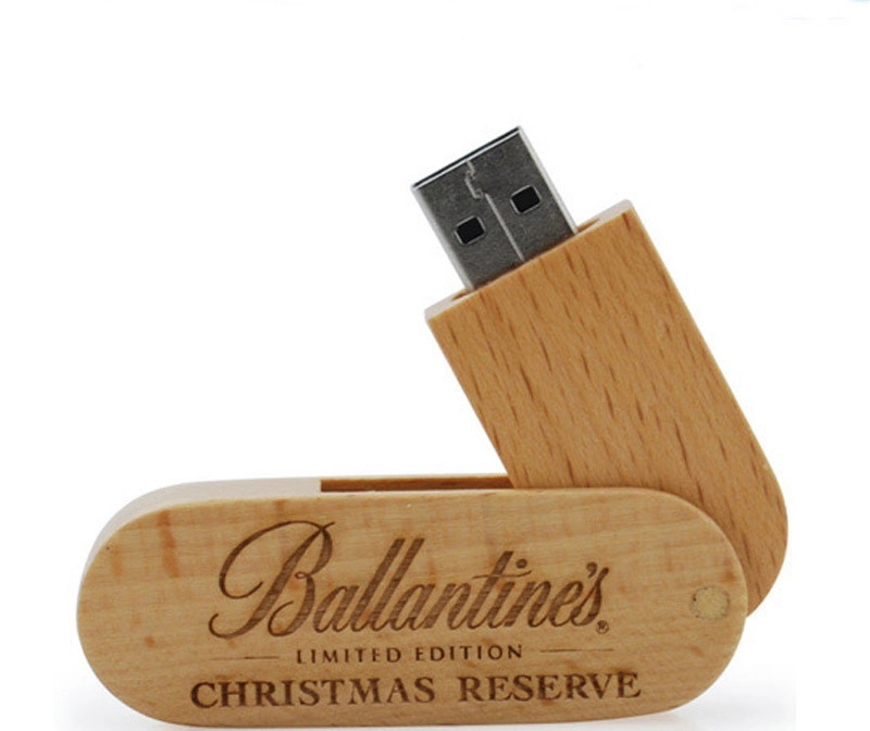 Bamboo USB Flash Drive with Laser Engraving 4