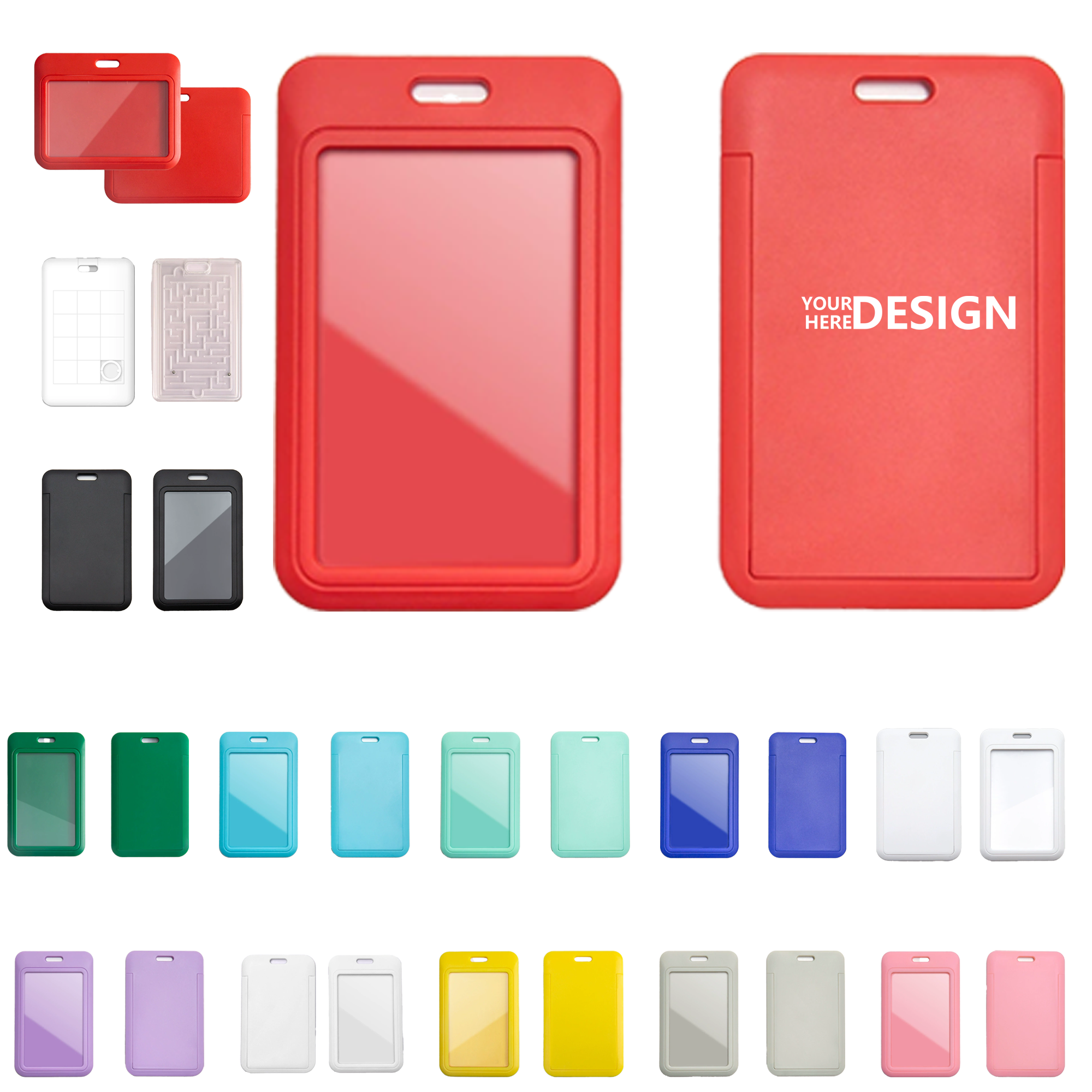 Plastic Snap-Shut Card Holder 2