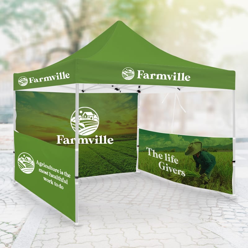 10ft X 10ft Full Color Pop Up Canopy Tents 29