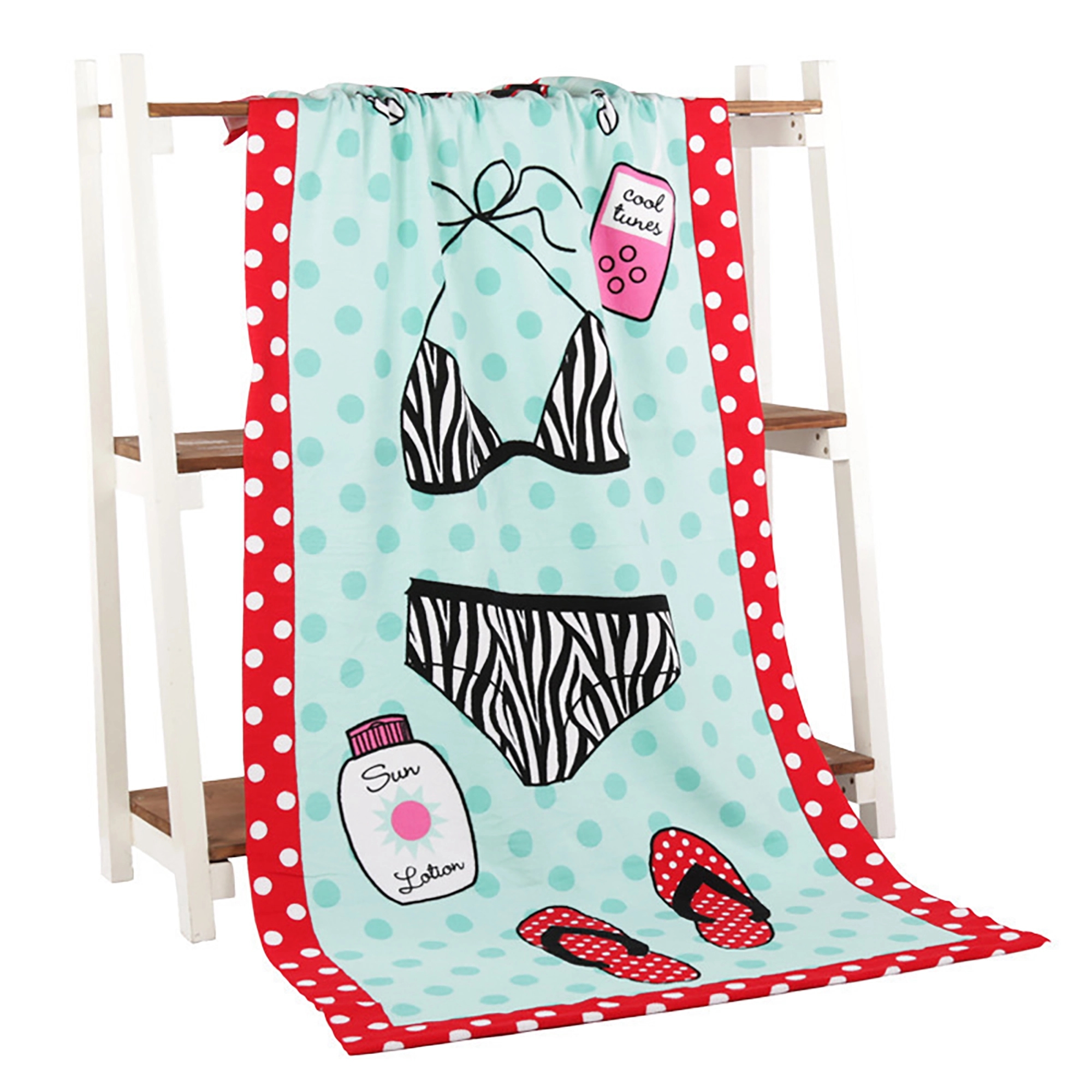 Oversized Sublimated Microfiber Beach Towel 3