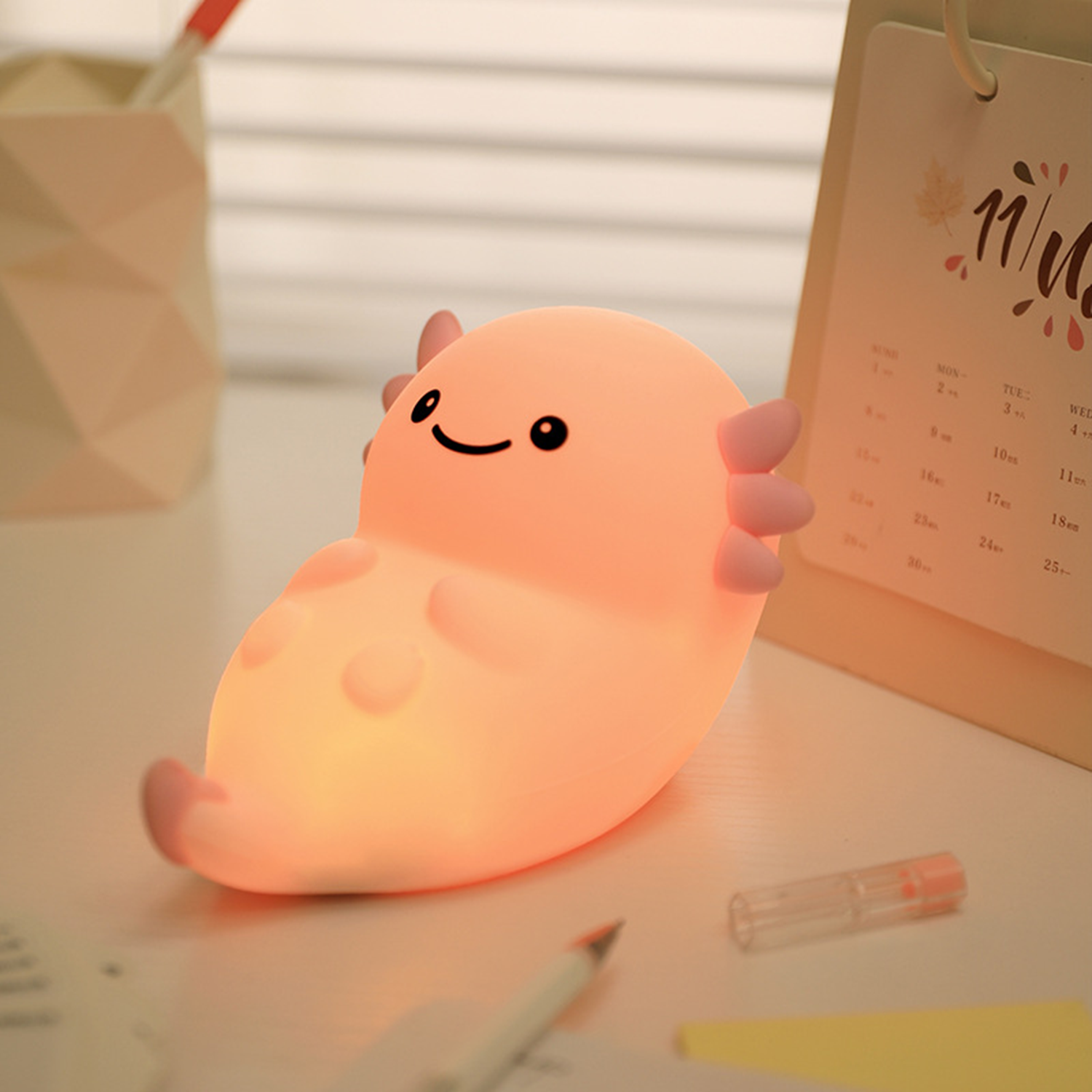 Portable Soft Kawaii silicone Newt Night Light 3