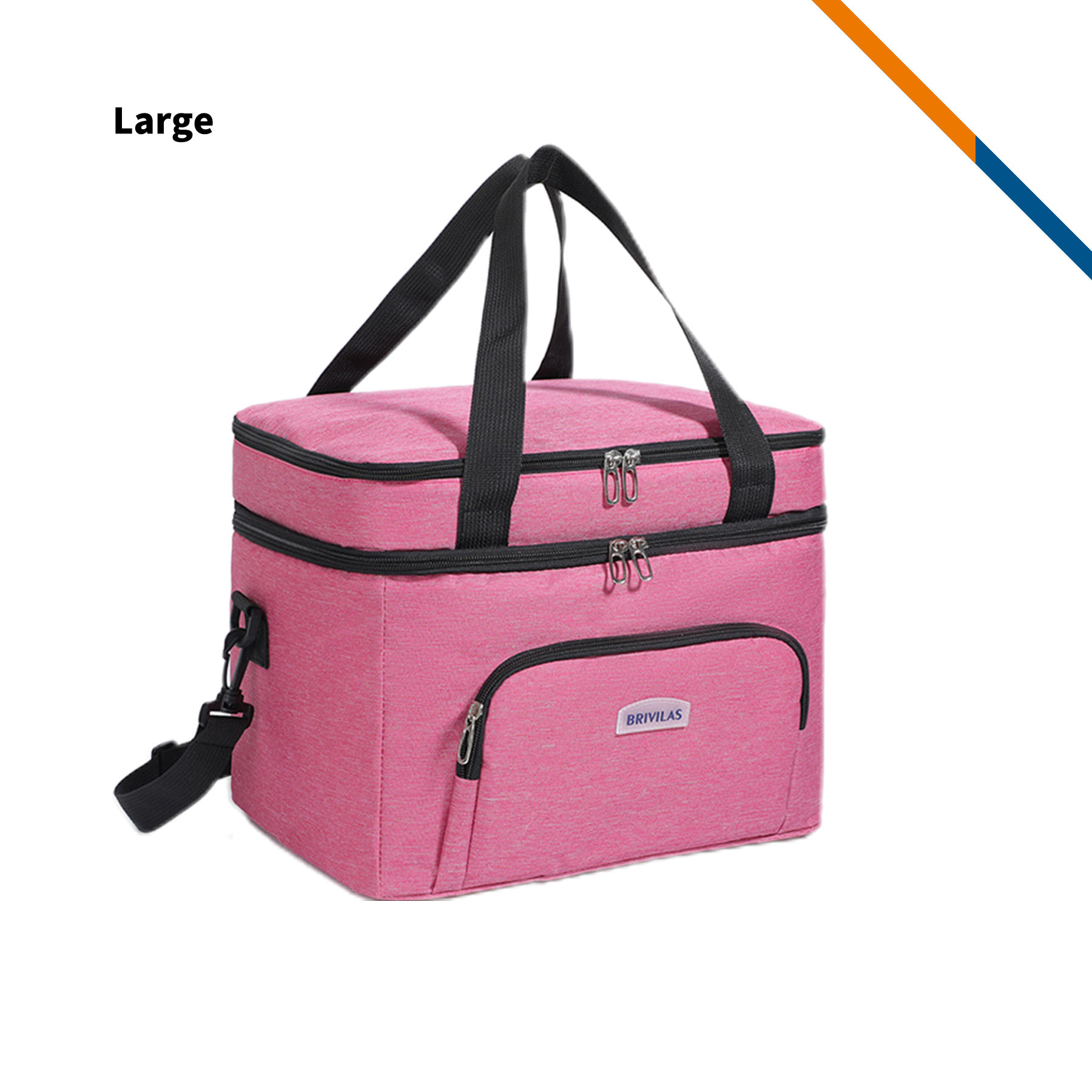 Vipit Double Layer PEVA Crossbody Cooler Bag 9