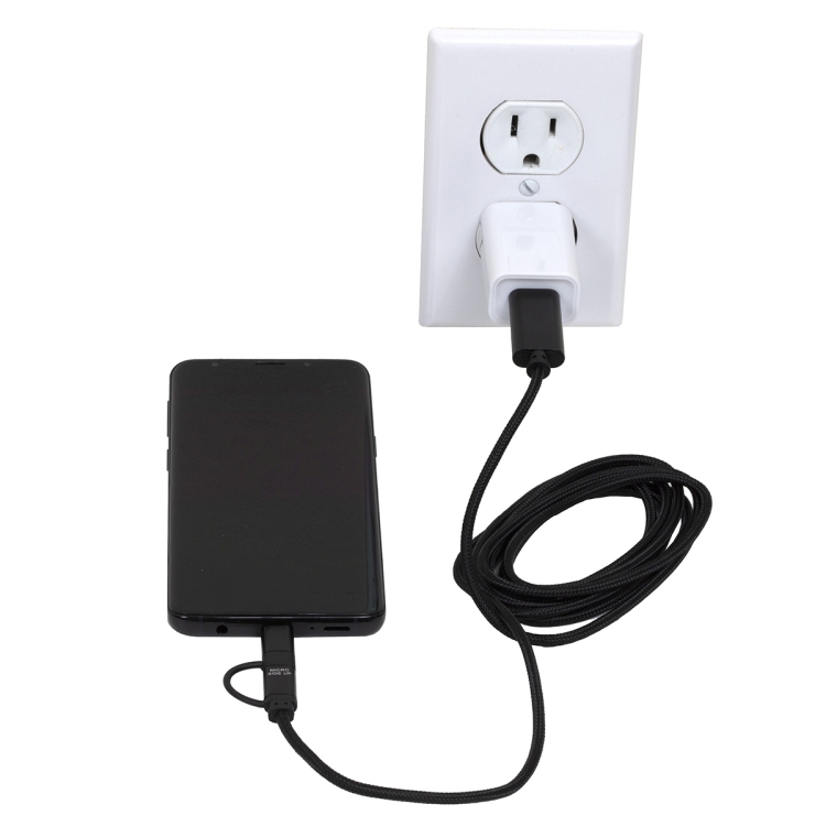 "OSLO" 5-in-1 Braided 6 Ft. Long Cell Phone Charging Cable 3