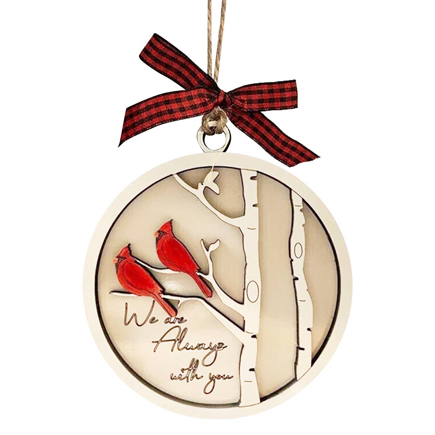 Christmas Tree Cardinal Memorial Ornament 7