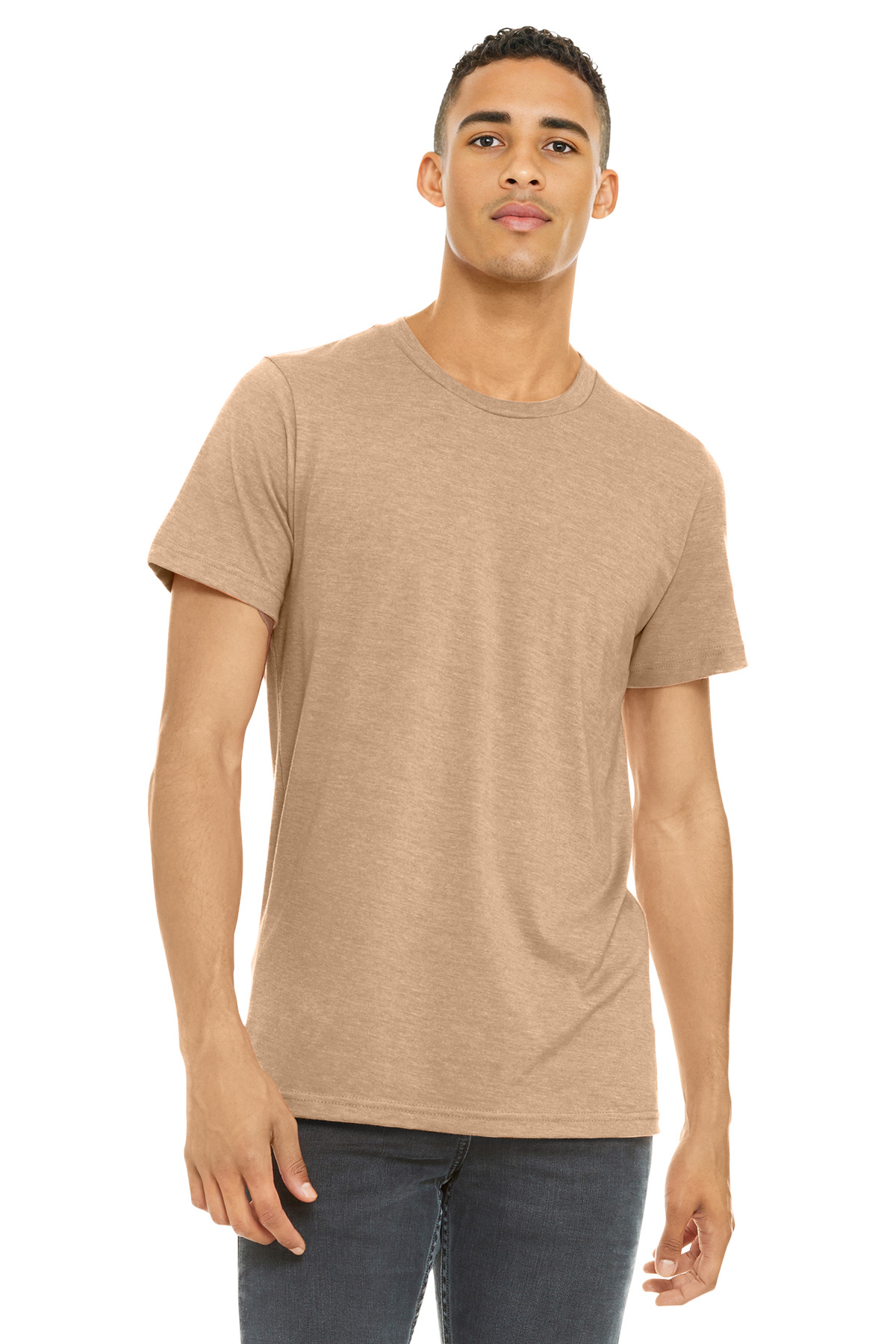 BELLA+CANVAS Unisex Heather CVC Short Sleeve Tee. BC3001CVC 618