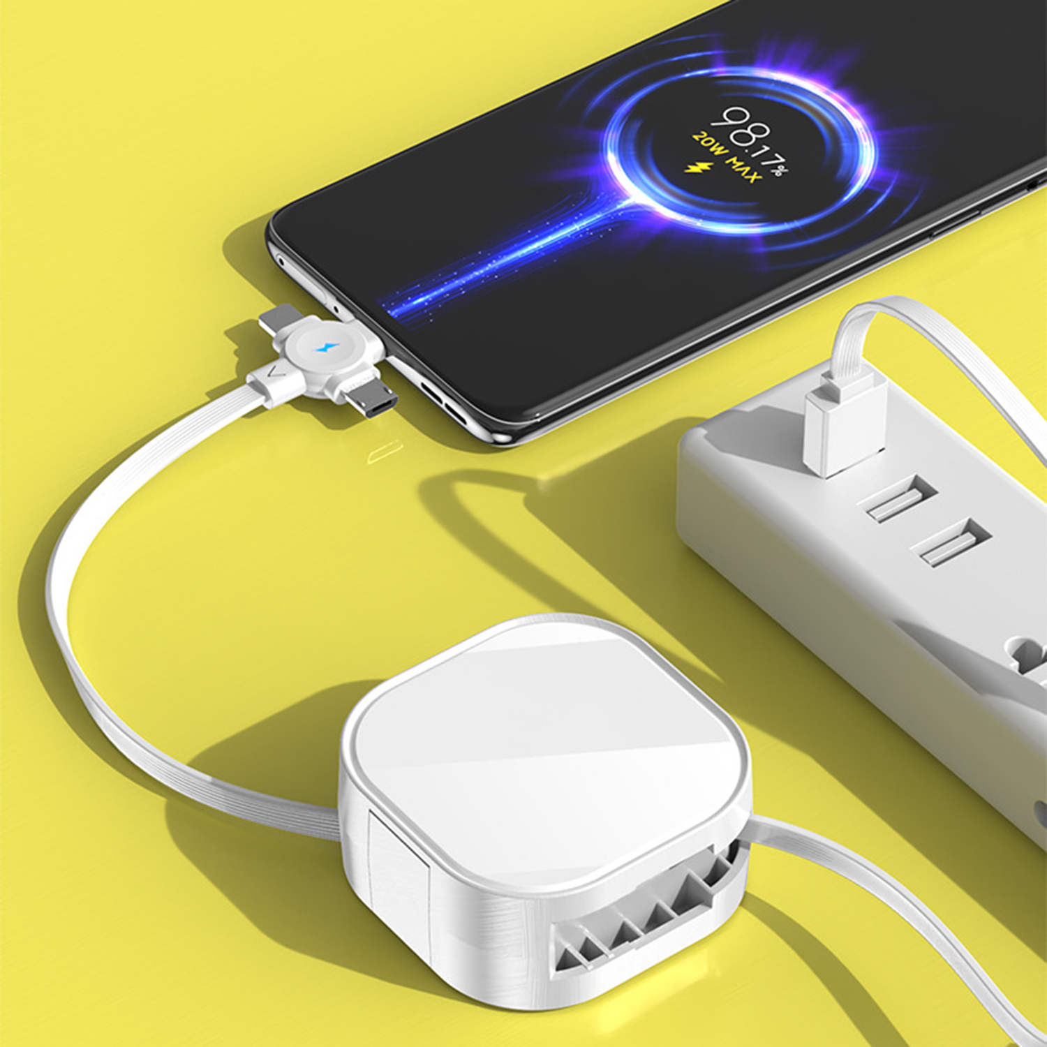 3 in 1 Retractable Charging Cable 5