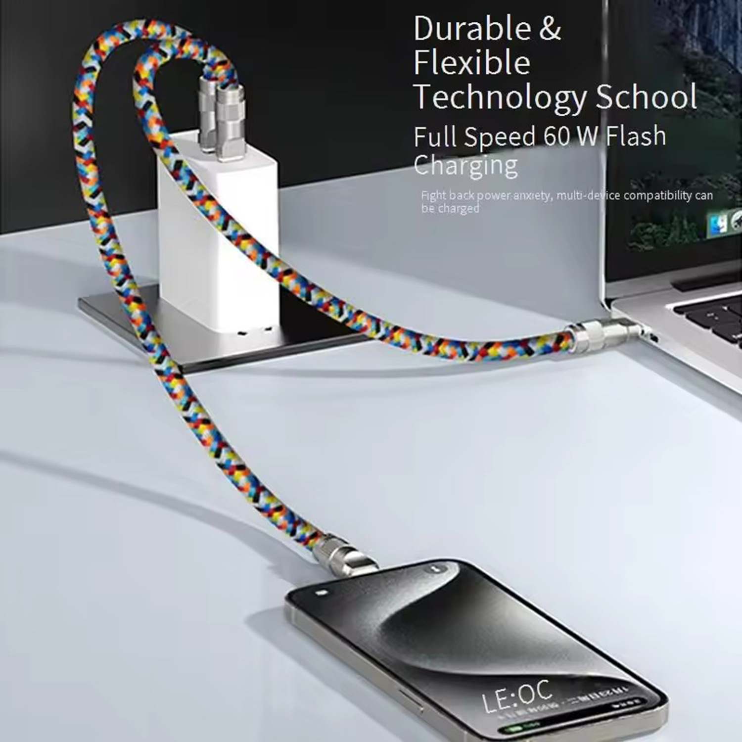 2-in-1 Phone Lanyard Charging Cable 4