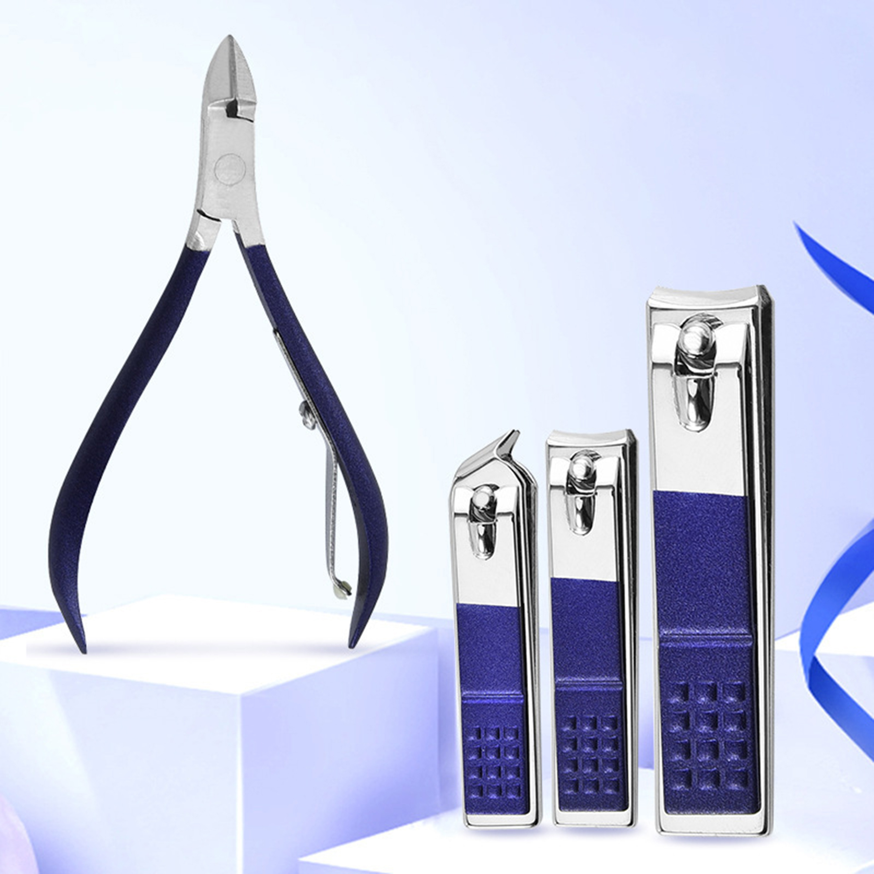Stainless Steel Manicure Nail Clippers Pedicure Kit 4