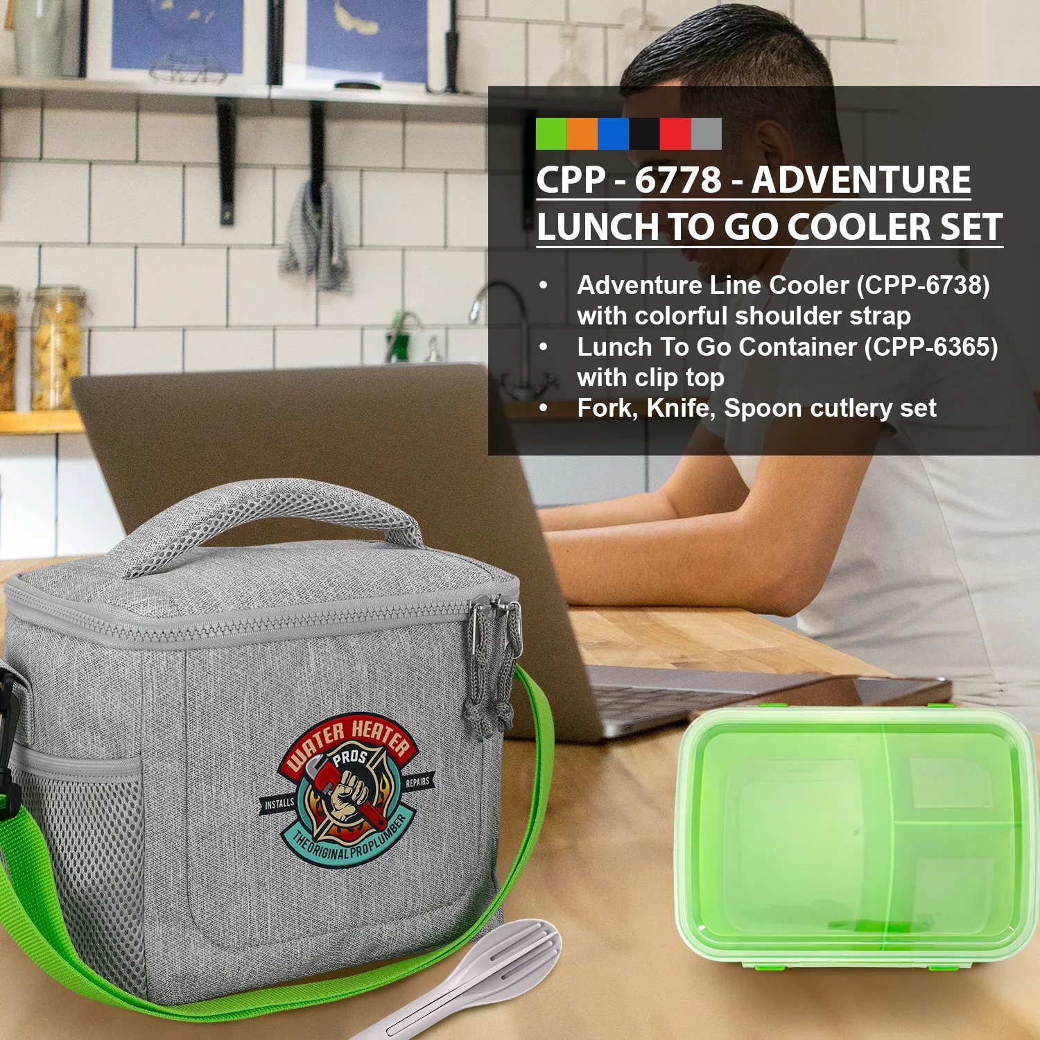 ADVENTURE LUNCH TO GO COOLER SET 9