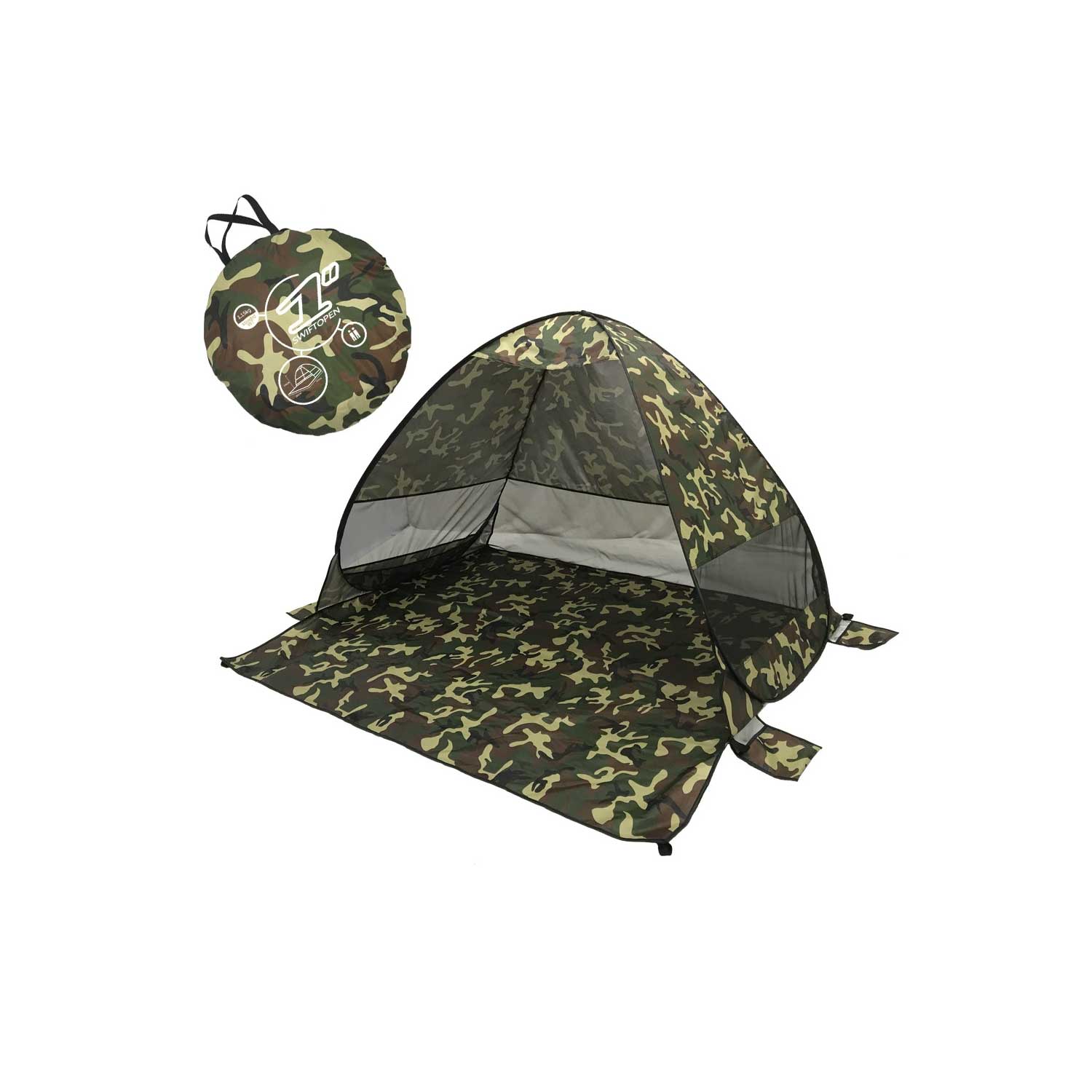 2-Second Pop-Up Beach Tent for Instant Sun Shelter 10