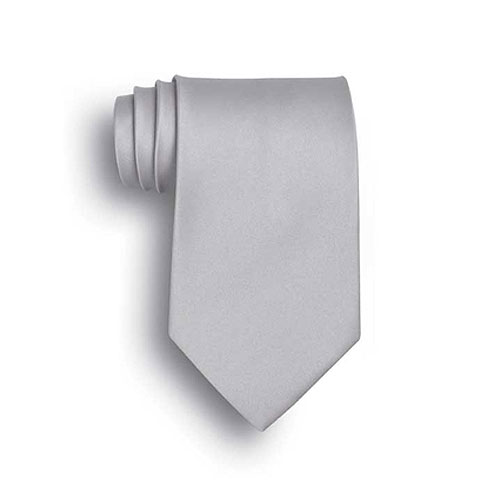 Light Gray Silk Tie 2
