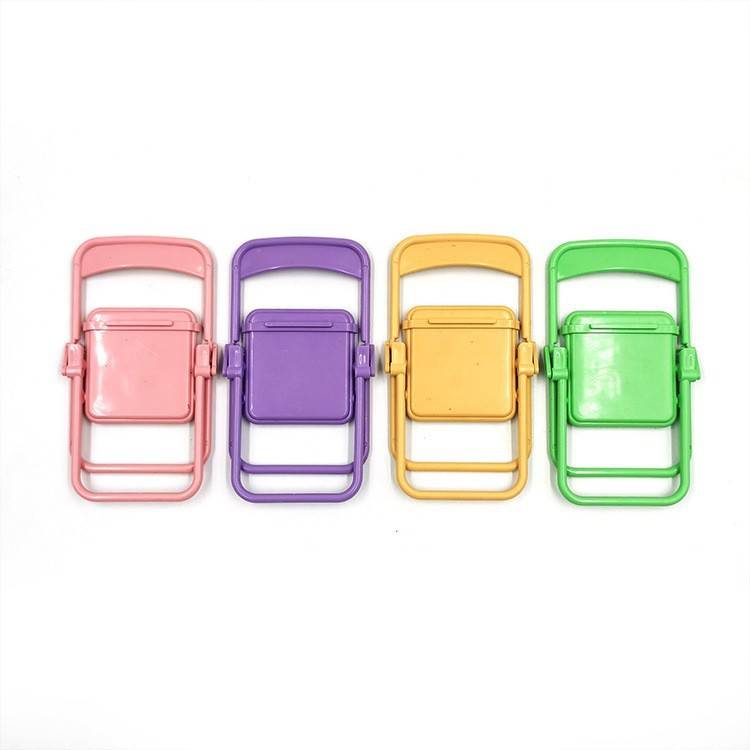 Chair Shaped Cell Phone Holder Foldable Bracket Desk Stand 4