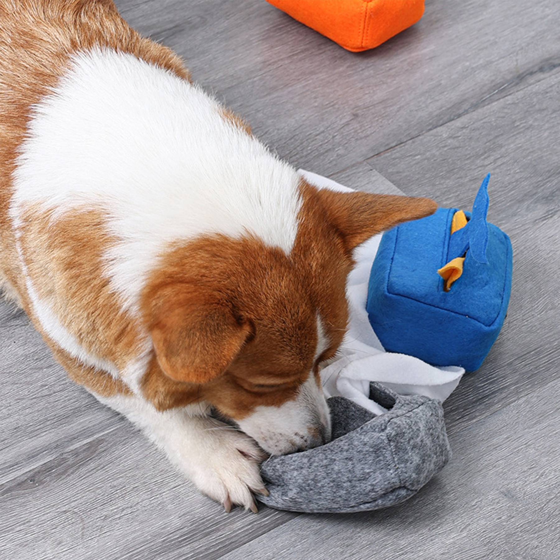 Polyester Hide and Seek Puzzle Plush Burrow Dog Toys 6